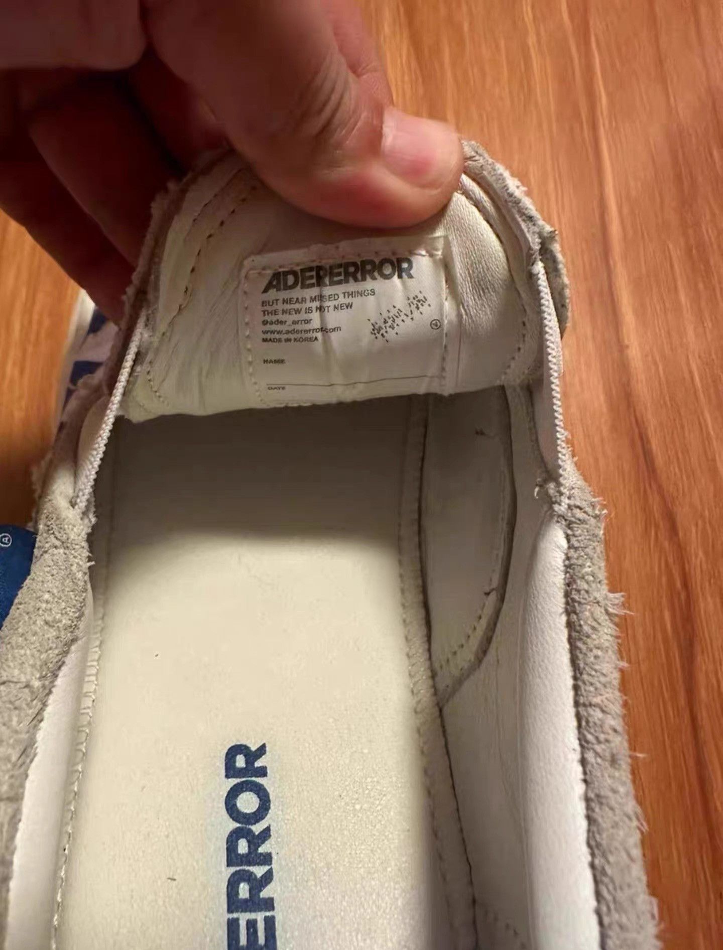Ader Error Ader Error Men's Leather Sneakers K30 Size US 10 / EU 43 - 4 Thumbnail