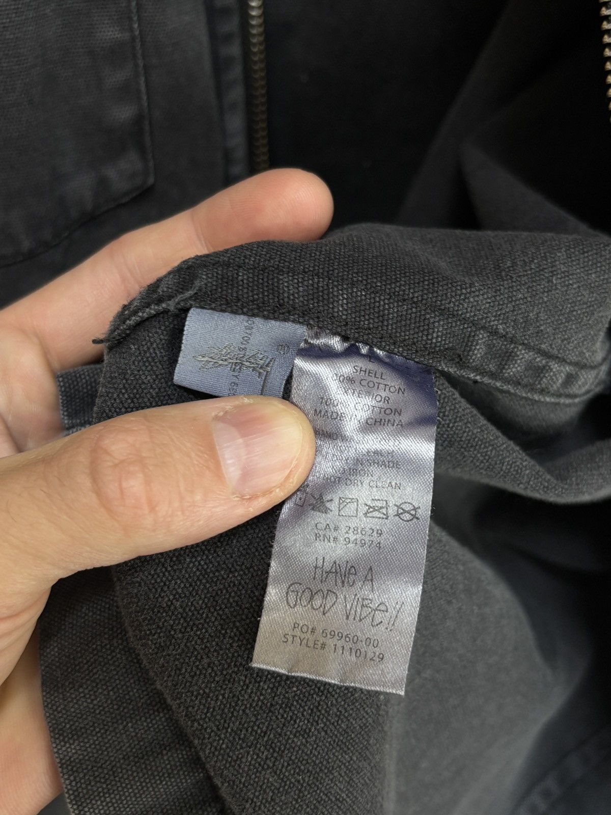 Stussy Vintage Stussy Japan Zip Up Dark Grey Denim Jacket Size US L / EU 52-54 / 3 - 11 Thumbnail