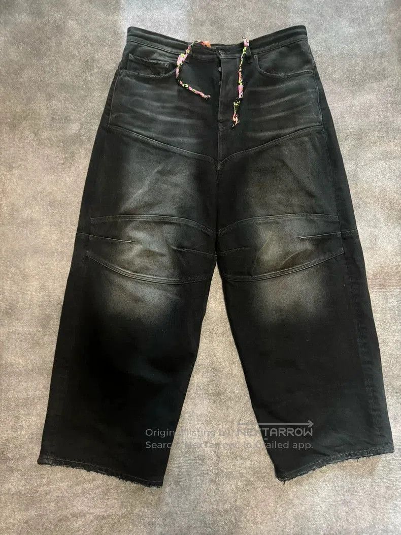 Balenciaga Balenciaga 25 Black Waxed Jeans. Size US 26 / EU 42 - 1 Thumbnail