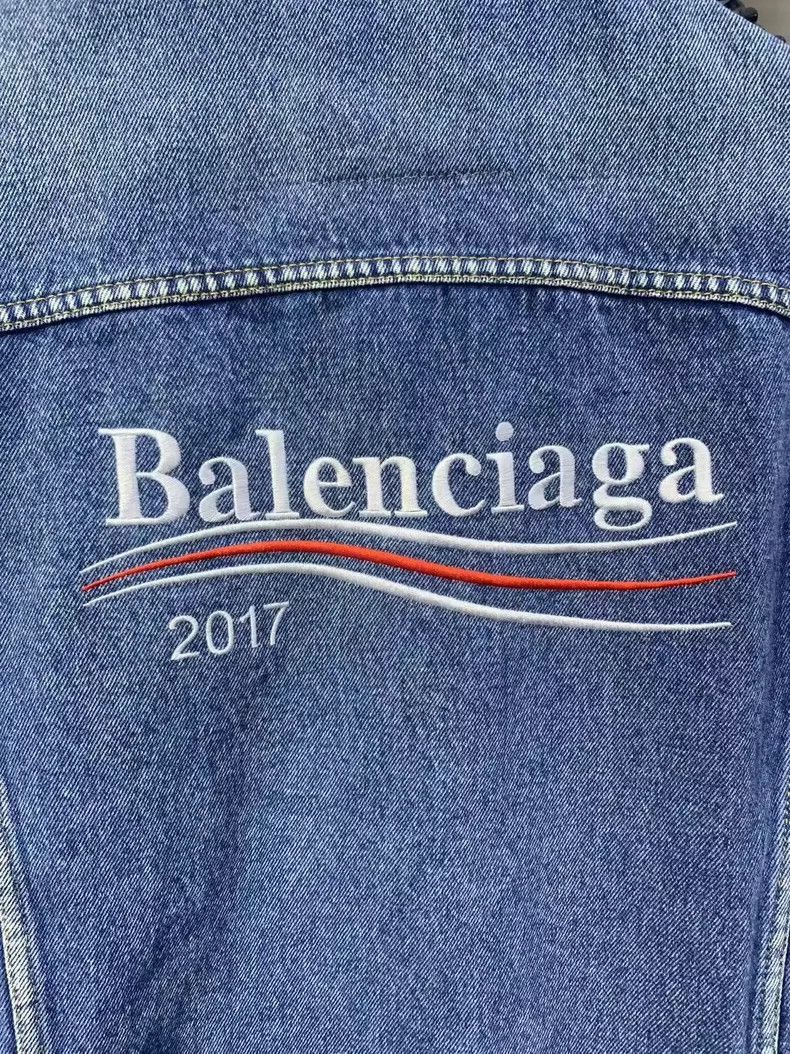 Balenciaga Balenciaga Denim Jacket Size 50-2506 Size US L / EU 52-54 / 3 - 5 Thumbnail