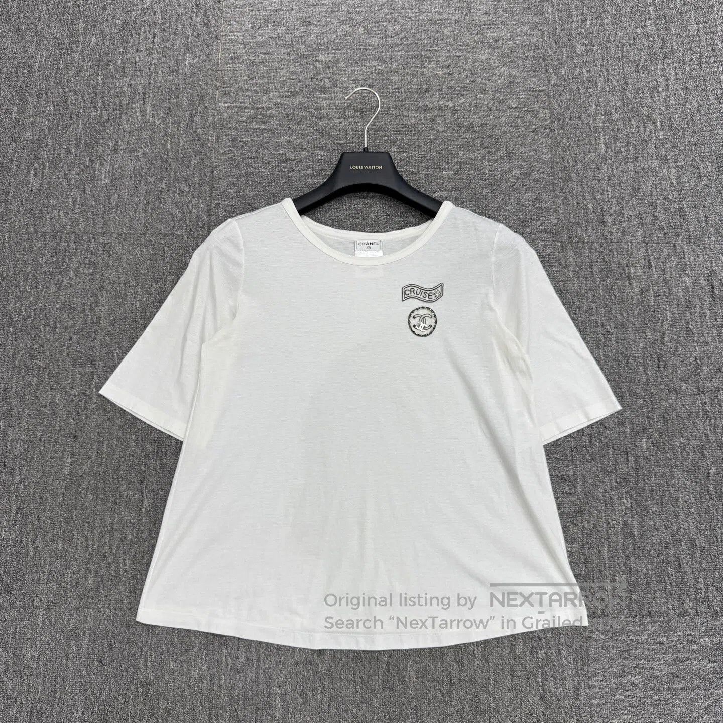 Chanel Chanel Short-sleeved shirt with a hydraulic drill embroide Size XS / US 0-2 / IT 36-38 - 1 Thumbnail