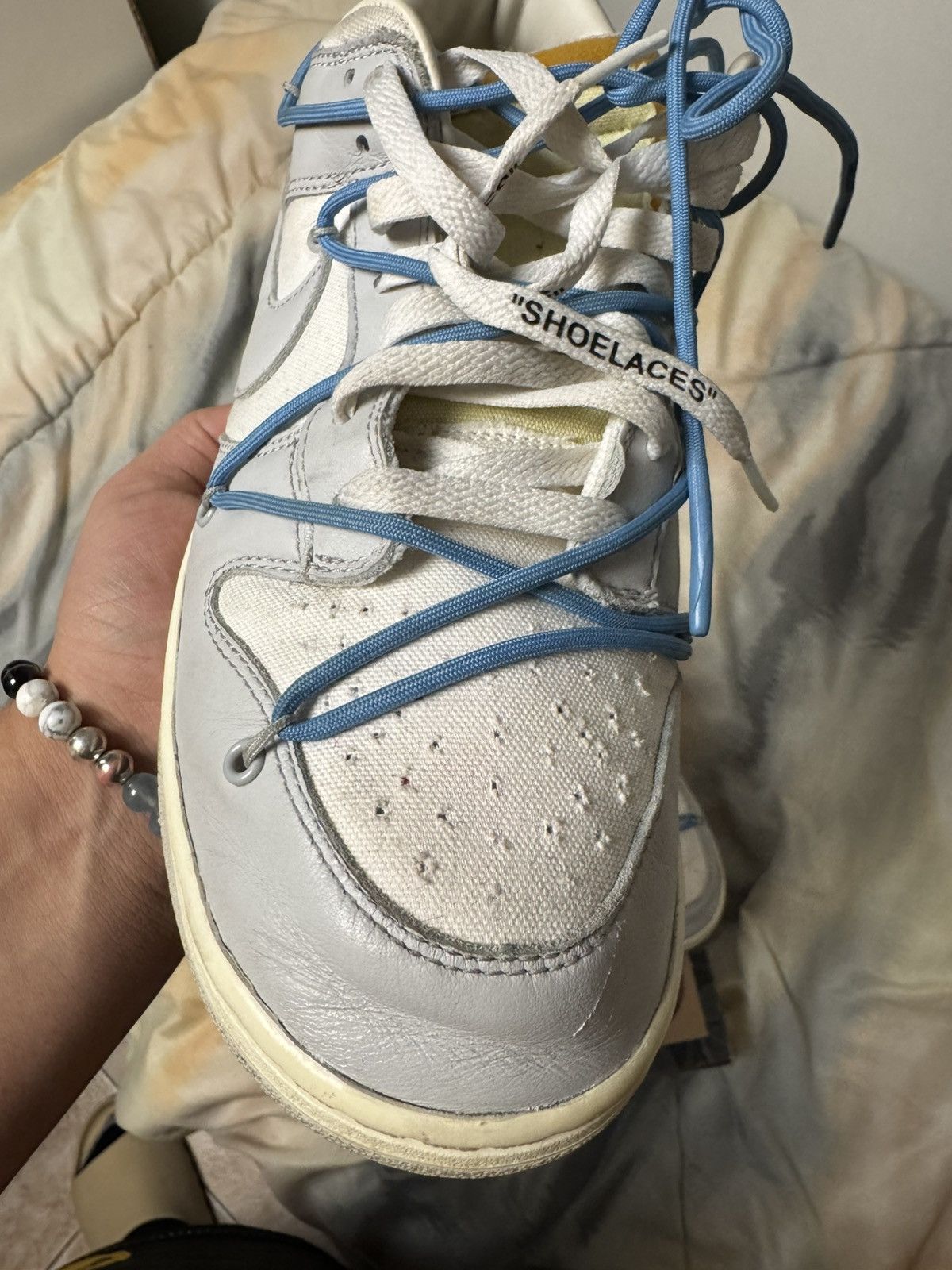 Nike × Off-White Nike Dunk Low Off-White Lot 5 Size US 11.5 / EU 44-45 - 20 Thumbnail