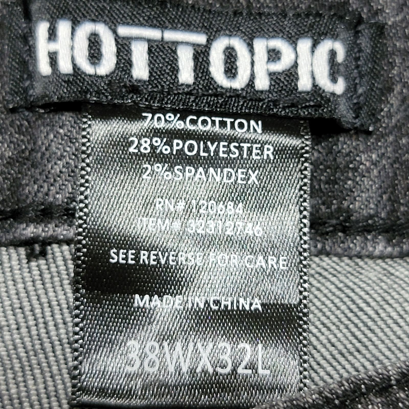 Hot Topic Hot Topic Black Wide Leg Jeans - Size 38W x 32L Size US 38 / EU 54 - 5 Thumbnail