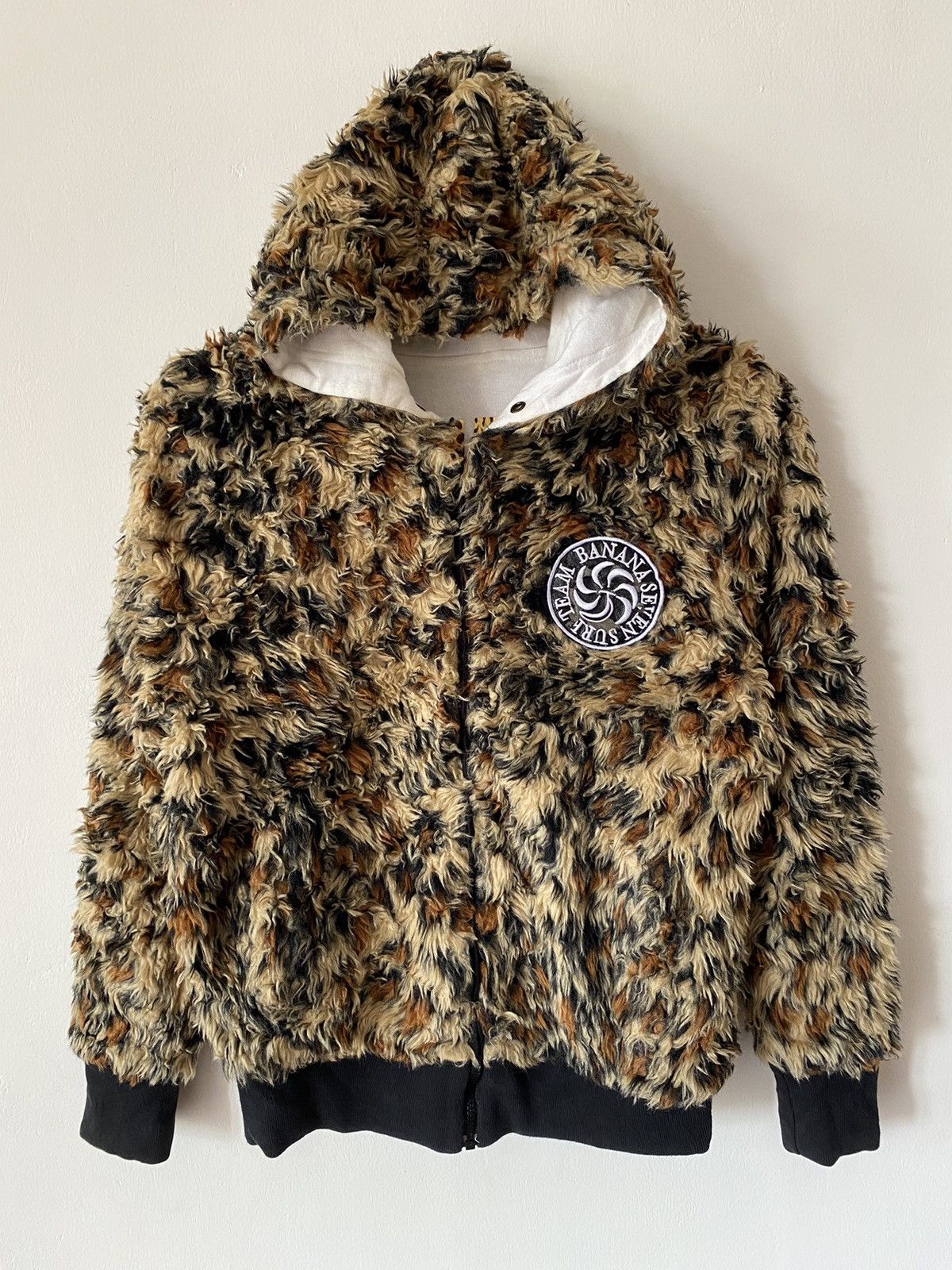 20471120 Banana Seven Reversible Leopard Hooded Size US S / EU 44-46 / 1 - 2 Thumbnail