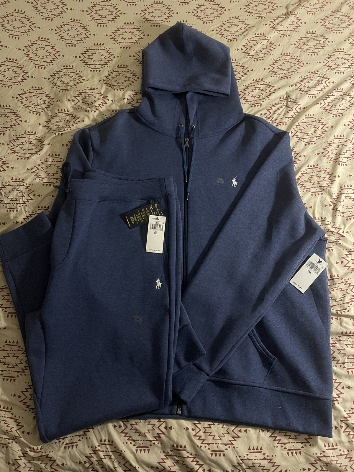 Polo Ralph Lauren Double Knit Full Zip Hoodie Size US XXL / EU 58 / 5 - 1 Thumbnail