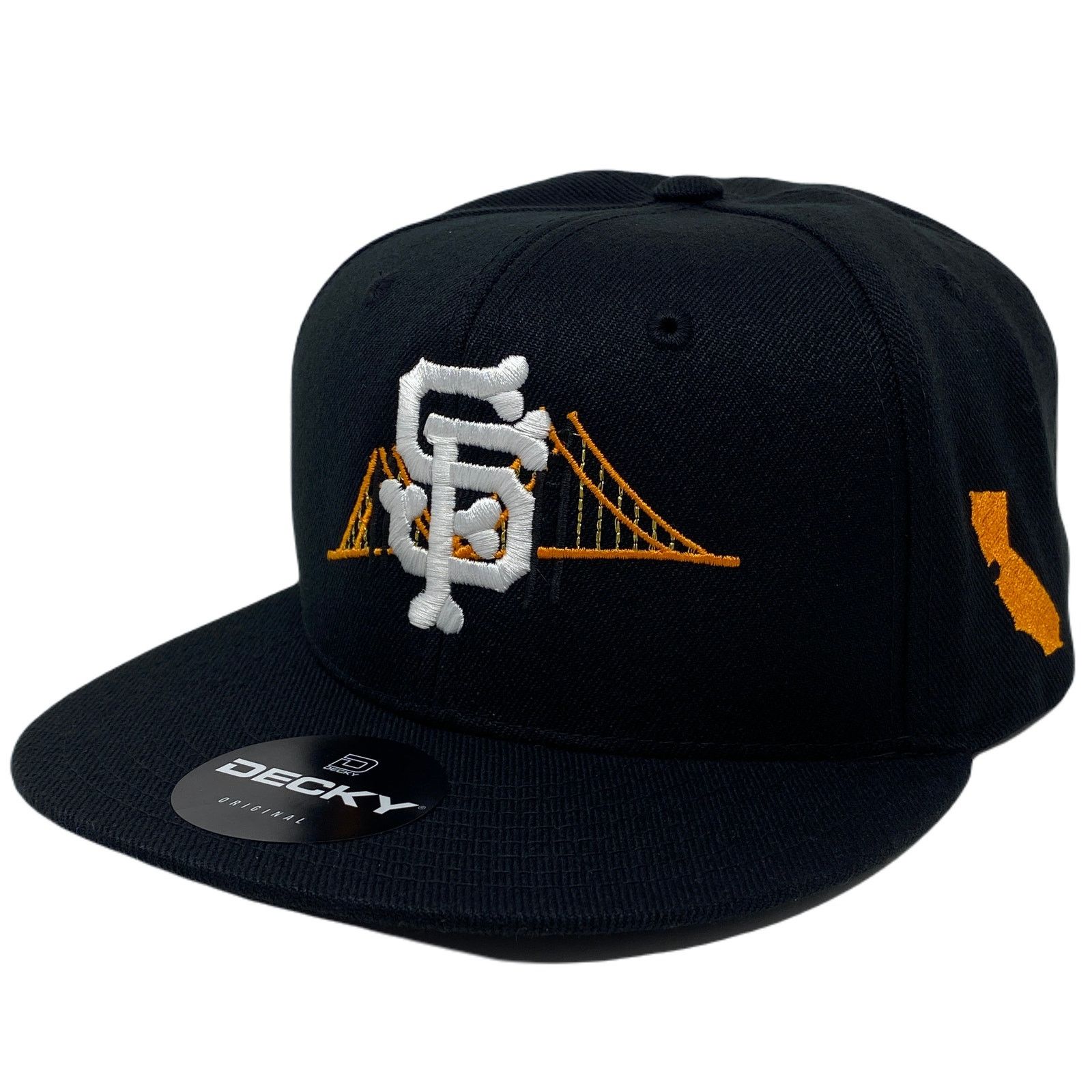 Other San Francisco Bone Bridge Snapback Hat All Black Size ONE SIZE - 3 Thumbnail