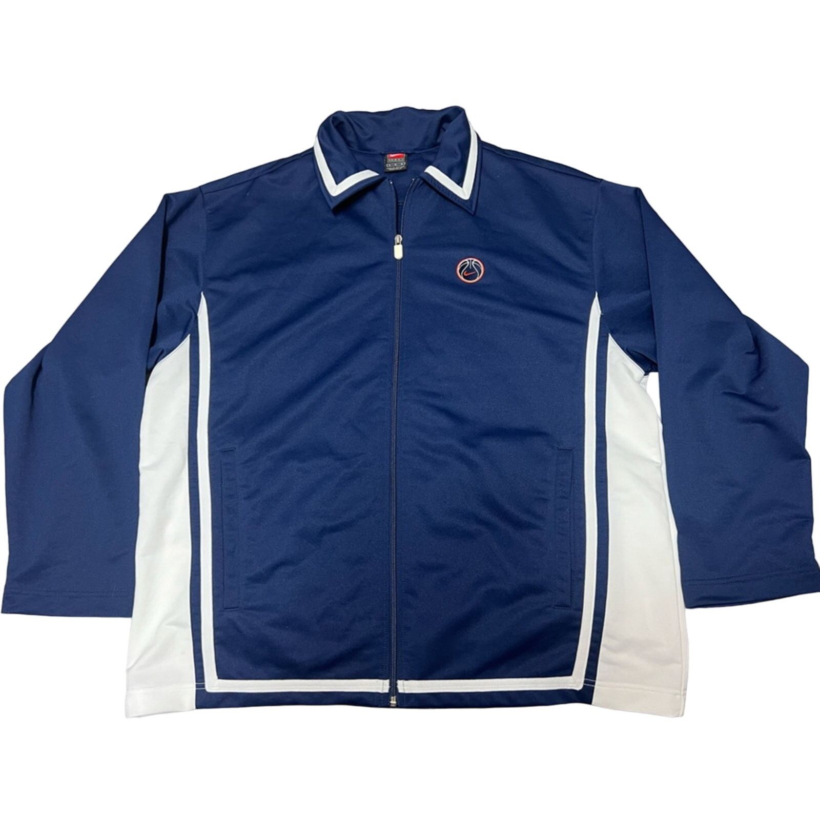Nike Nike Training Jacket Team Basketball Zip Vintage 90s LARGE Size US L / EU 52-54 / 3 - 1 Thumbnail