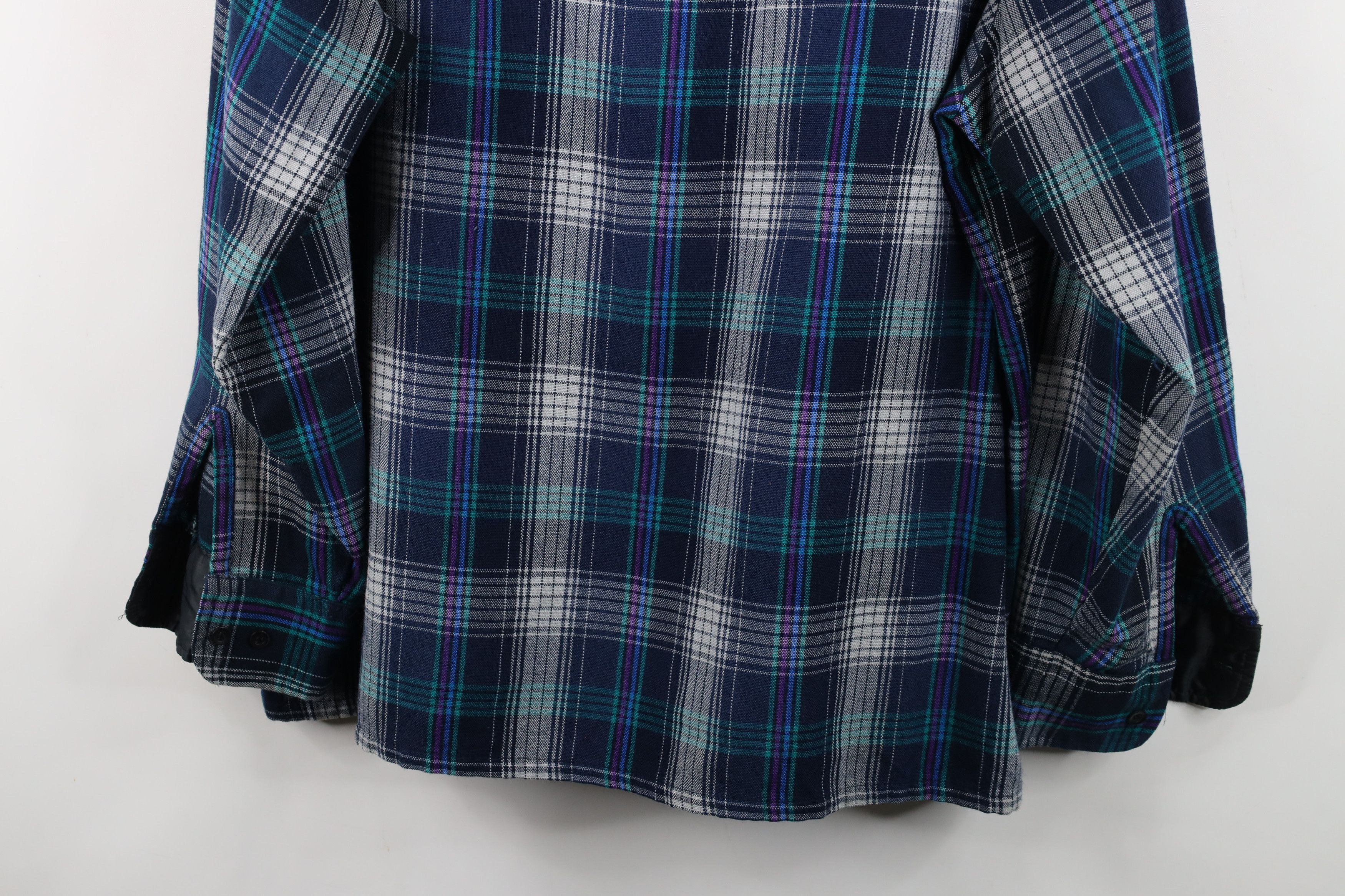 Vintage Vintage 80s 90s Streetwear Double Pocket Button Shirt Plaid Size US XL / EU 56 / 4 - 15 Thumbnail