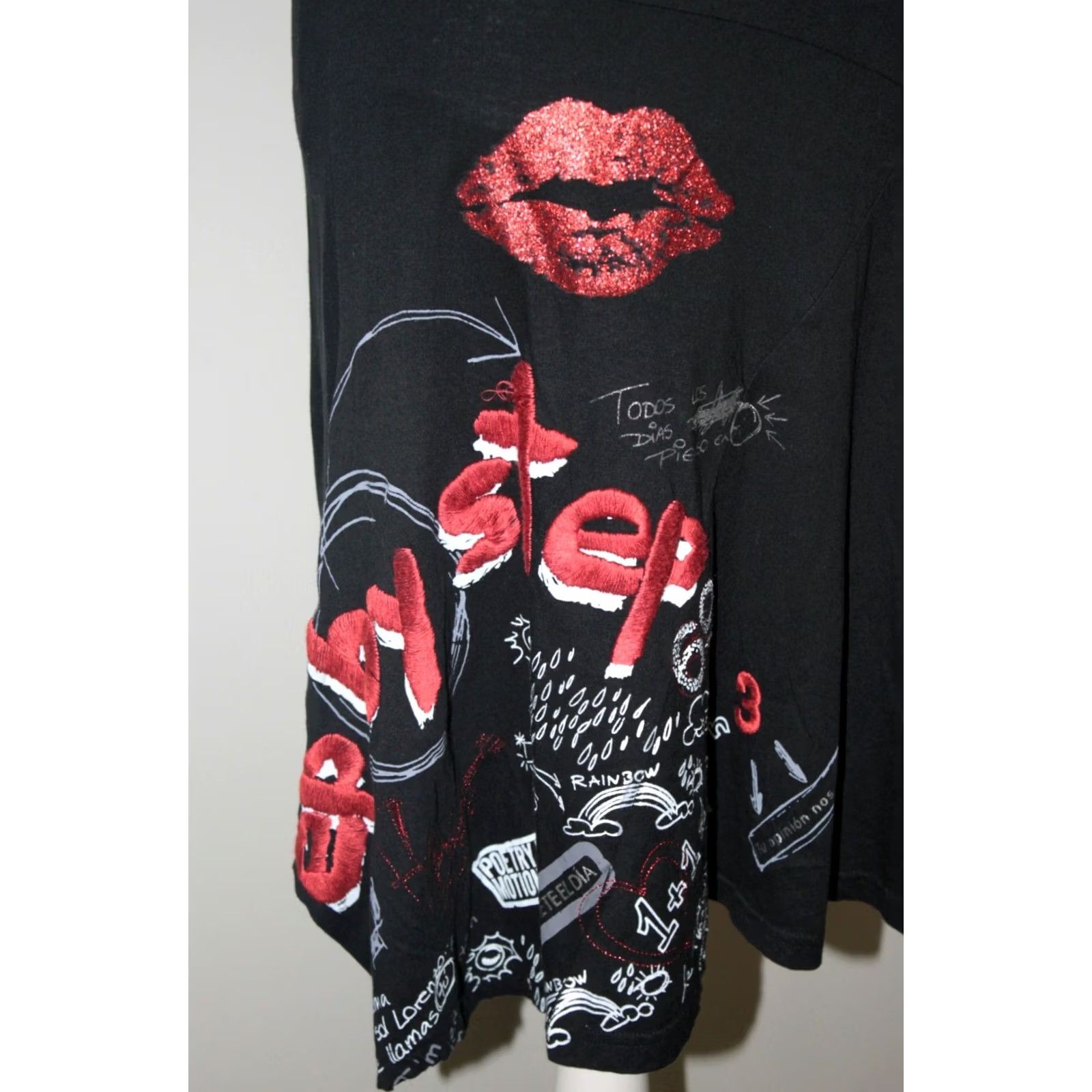 Desigual Desigual skirt womens Size M 27F2746 CRIPTION Size 32" / US 10 / IT 46 - 2 Thumbnail