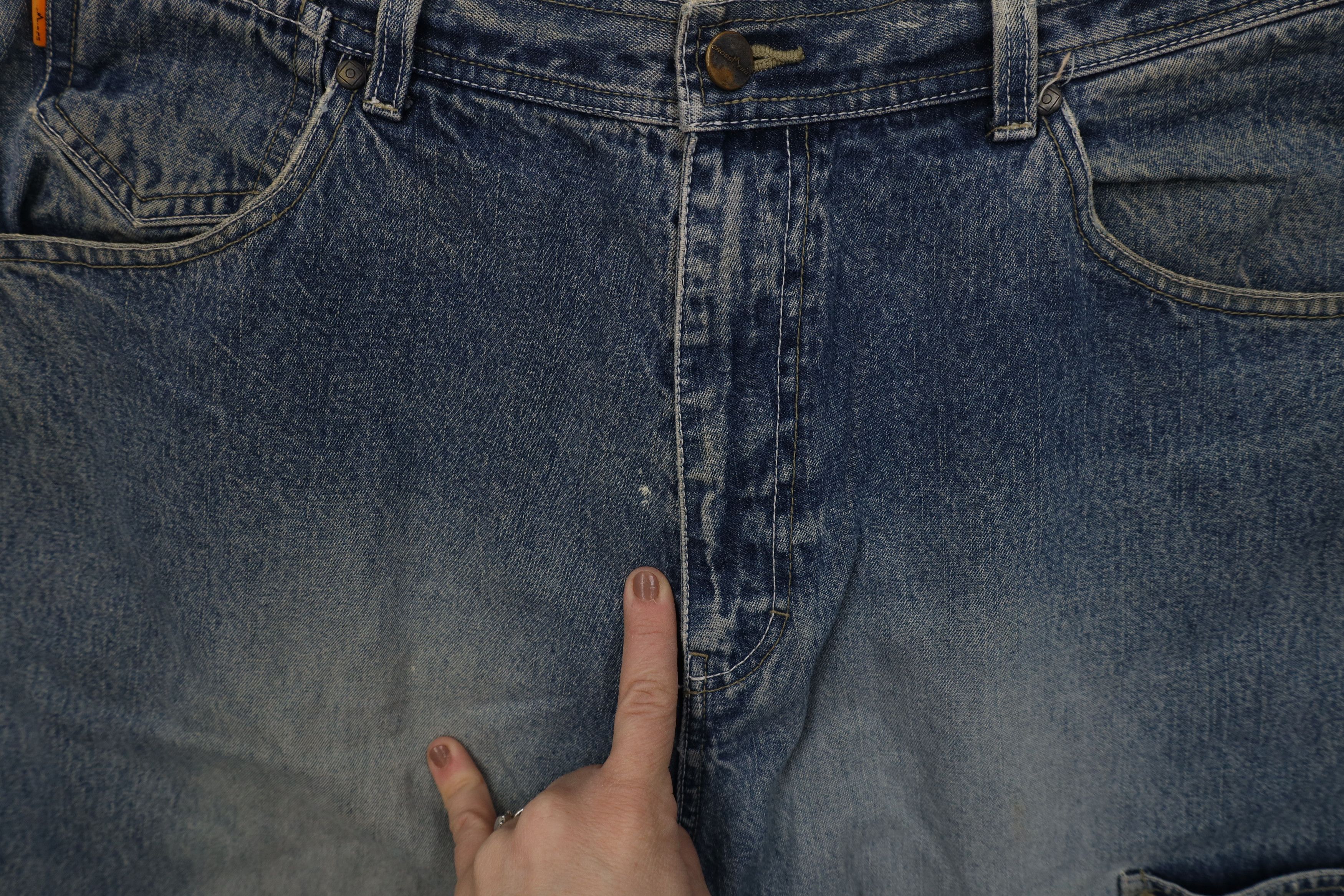 Vintage Vintage 90s Y2K Streetwear Baggy Fit Denim Jean Shorts Blue Size US 34 / EU 50 - 5 Thumbnail