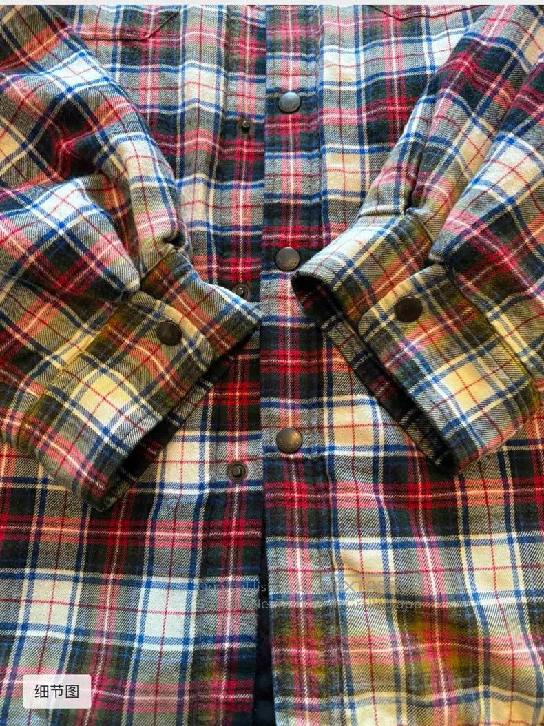 Balenciaga Balenciaga Plaid Insulated Long Sleeve Hooded Shirt Size US XS / EU 42 / 0 - 5 Thumbnail