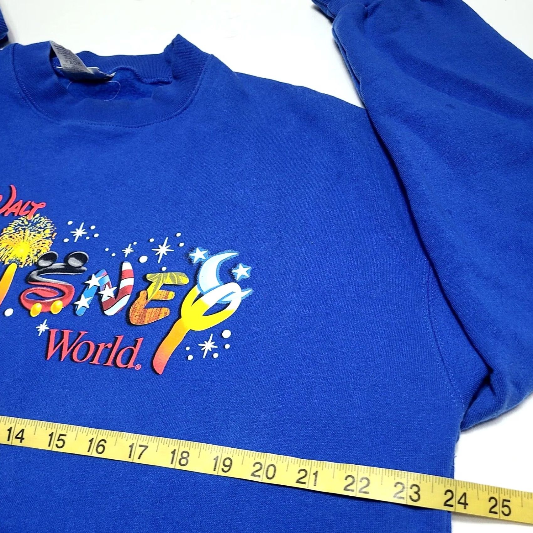 Disney VINTAGE Walt Disney World Blue Sweatshirt Men's XL Crewneck Graphic 90s Disney Theme Size US XL / EU 56 / 4 - 7 Thumbnail