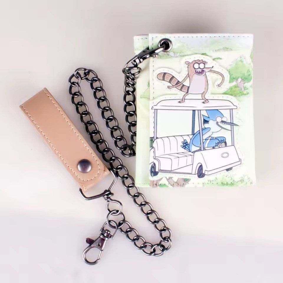 Japanese Brand Triple-Fold Cartoon PU Leather Wallet With Chain Size ONE SIZE - 1 Thumbnail