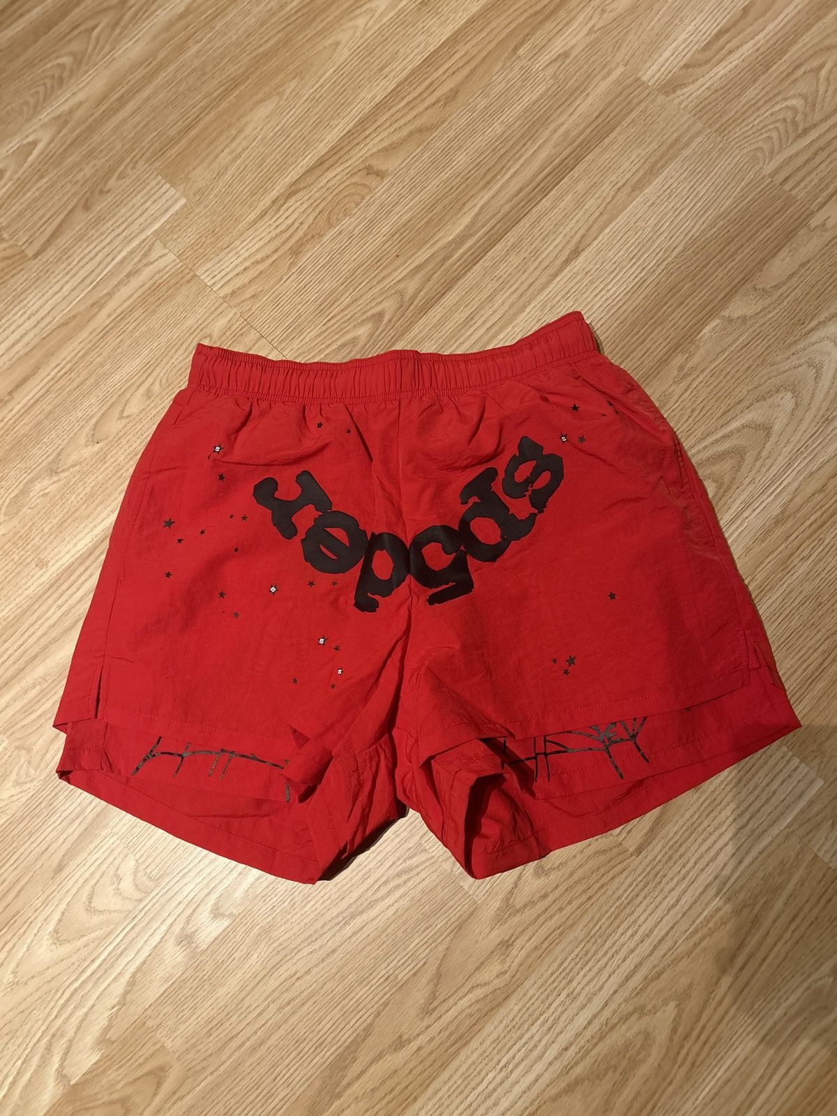 Sp5der SP5DER OG WEB DOUBLE LAYER SHORT Size US 33 - 1 Thumbnail