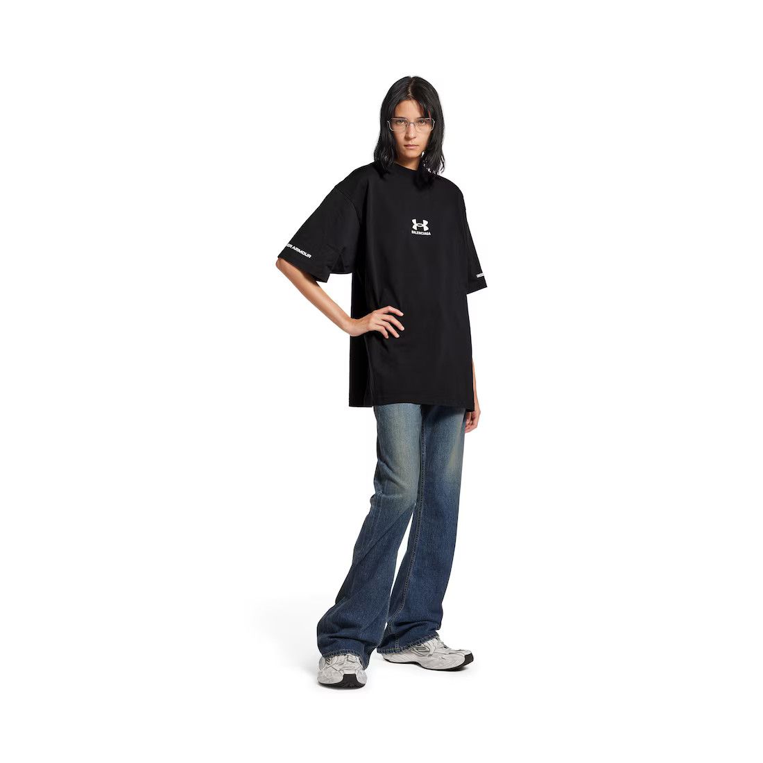 Balenciaga × Under Armour oc11z0425 Under Armour® Unisex T-Shirt Medium Fit in Black Size M / US 6-8 / IT 42-44 - 1 Thumbnail