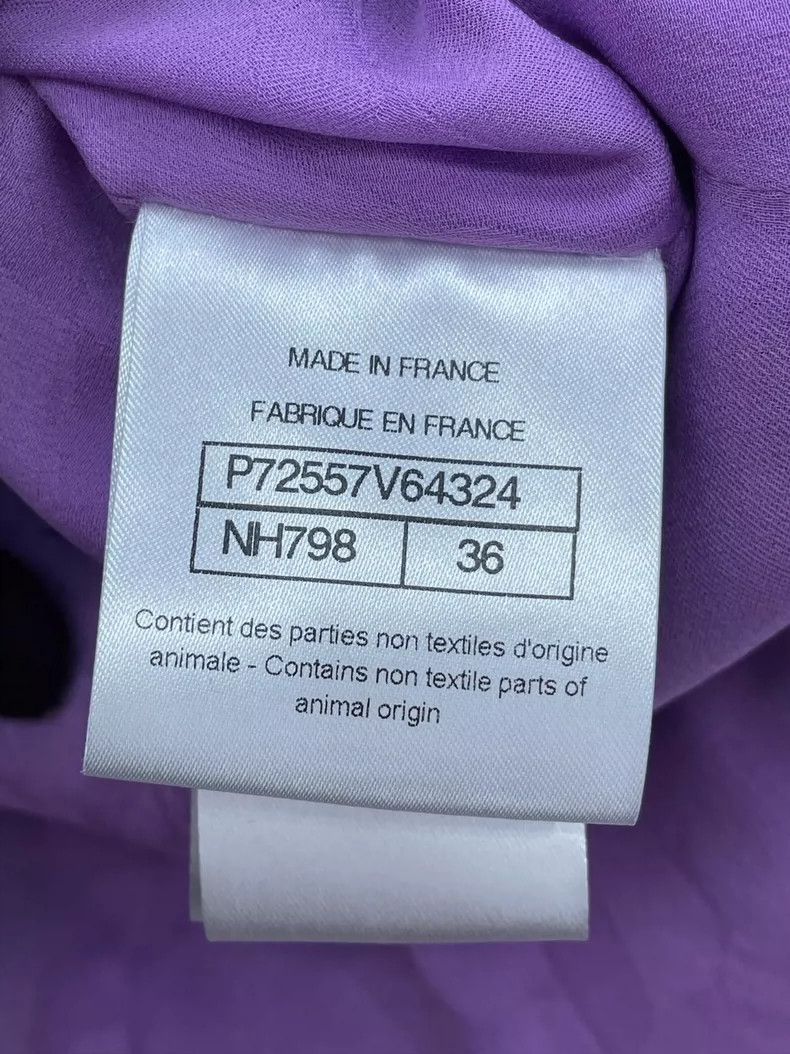 Chanel Chanel 22S purple plaid sequin slit jacket 2504-Nextarrow Size XS / US 0-2 / IT 36-38 - 7 Thumbnail