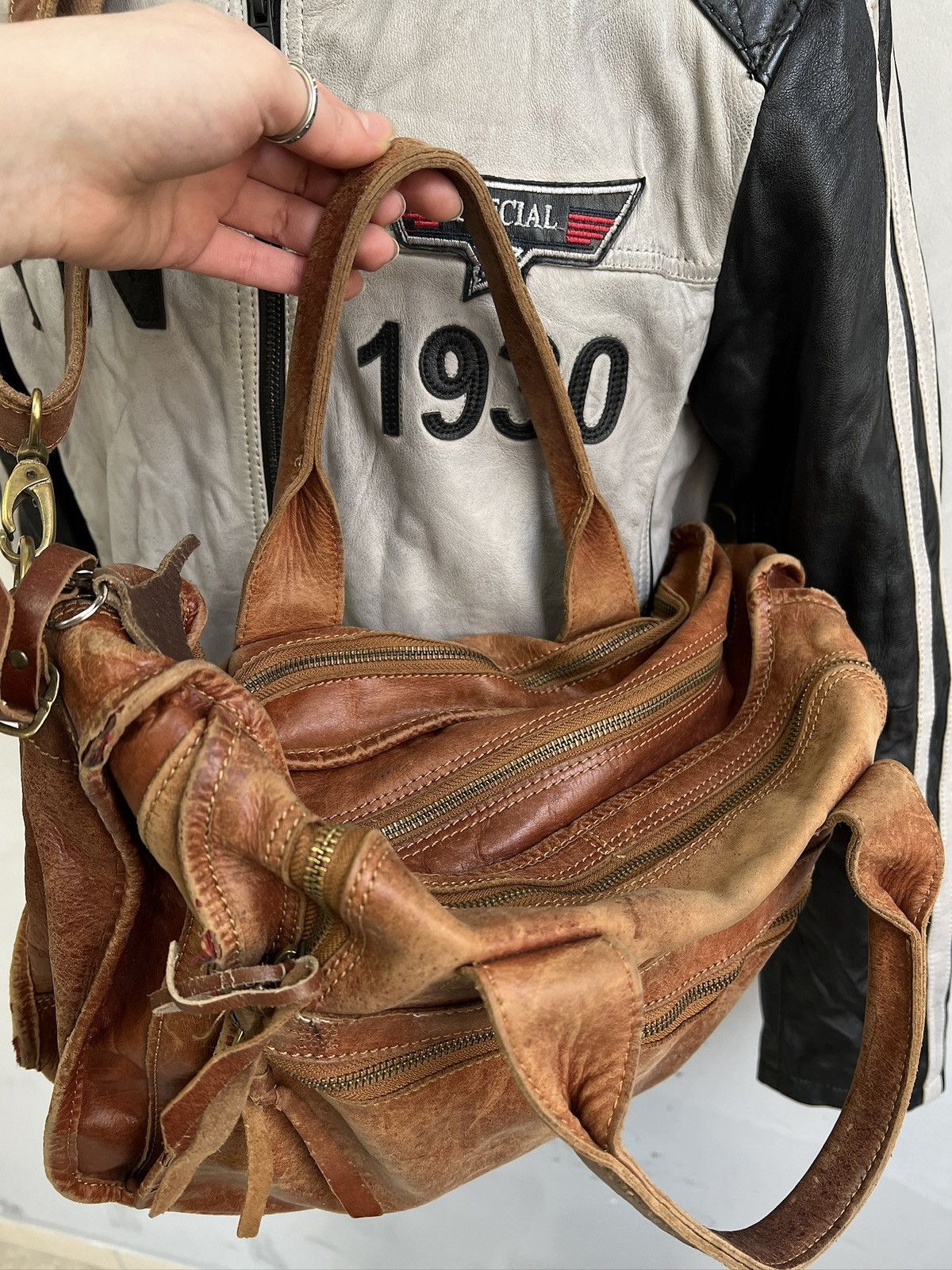 Diesel Diesel style leather shoulder bag leather hype Size ONE SIZE - 9 Thumbnail
