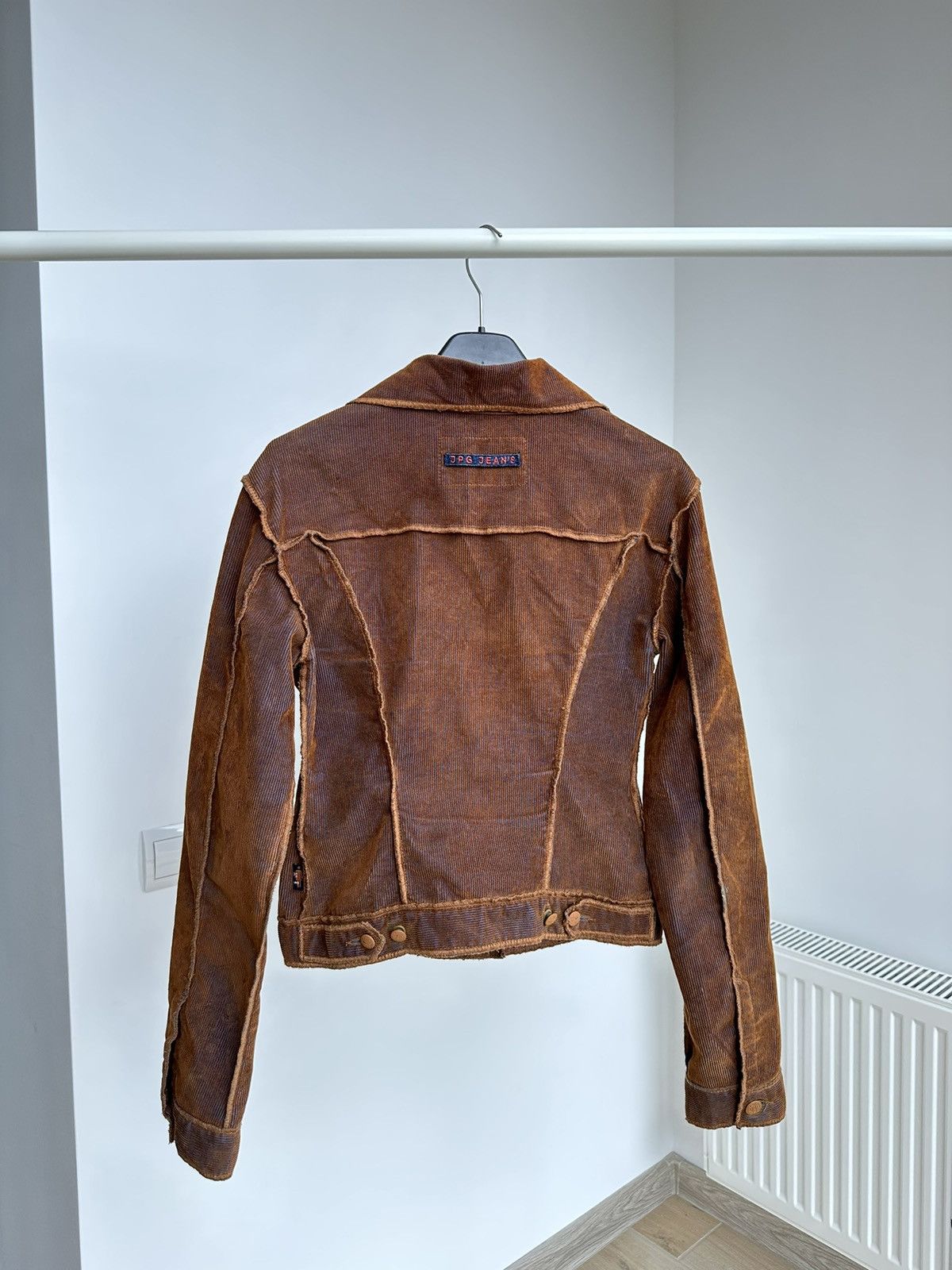 Jean Paul Gaultier Vintage Jean Paul Gaultier Rust Corduroy Blue Brown jacket Size S / US 4 / IT 40 - 5 Thumbnail