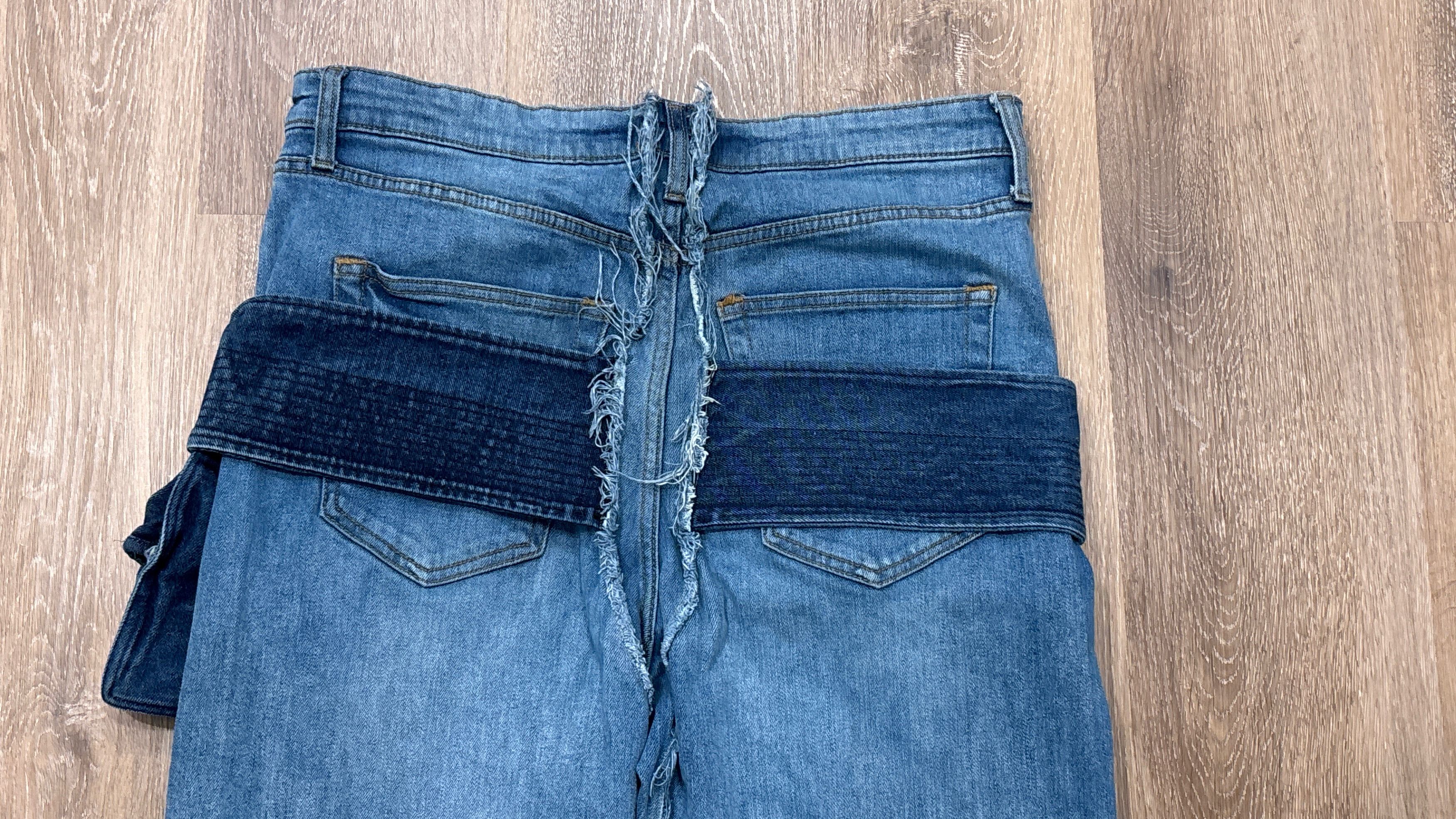 Val Kristopher Val Kristopher SPACE Patchwork Jeans 34x30 Tapered Size US 34 / EU 50 - 4 Thumbnail