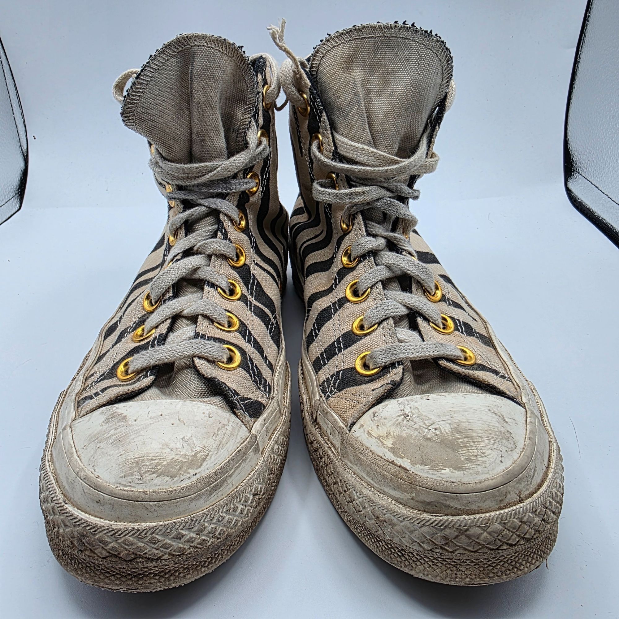 Converse Converse All Star Zebra Stripe Womens Size 8.5 High Top Size US 8 / IT 38 - 2 Thumbnail