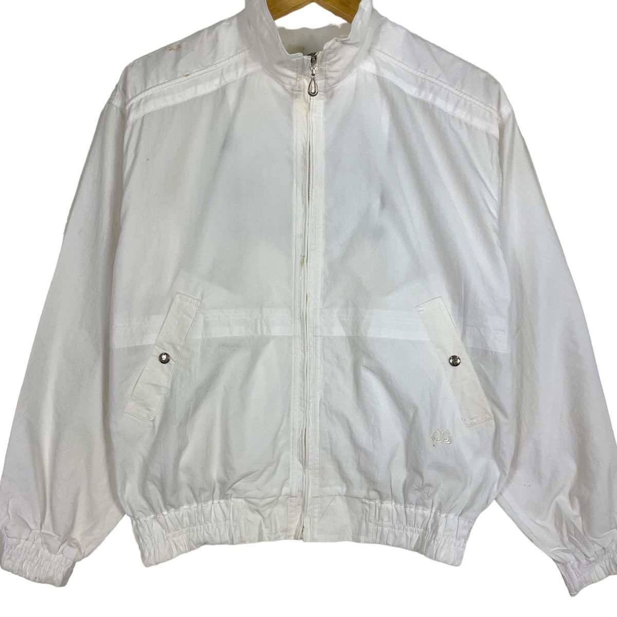 Courreges × Designer × Vintage 💥VINTAGE COURREGES BIG LOGO SPORT JACKET Size US S / EU 44-46 / 1 - 7 Thumbnail