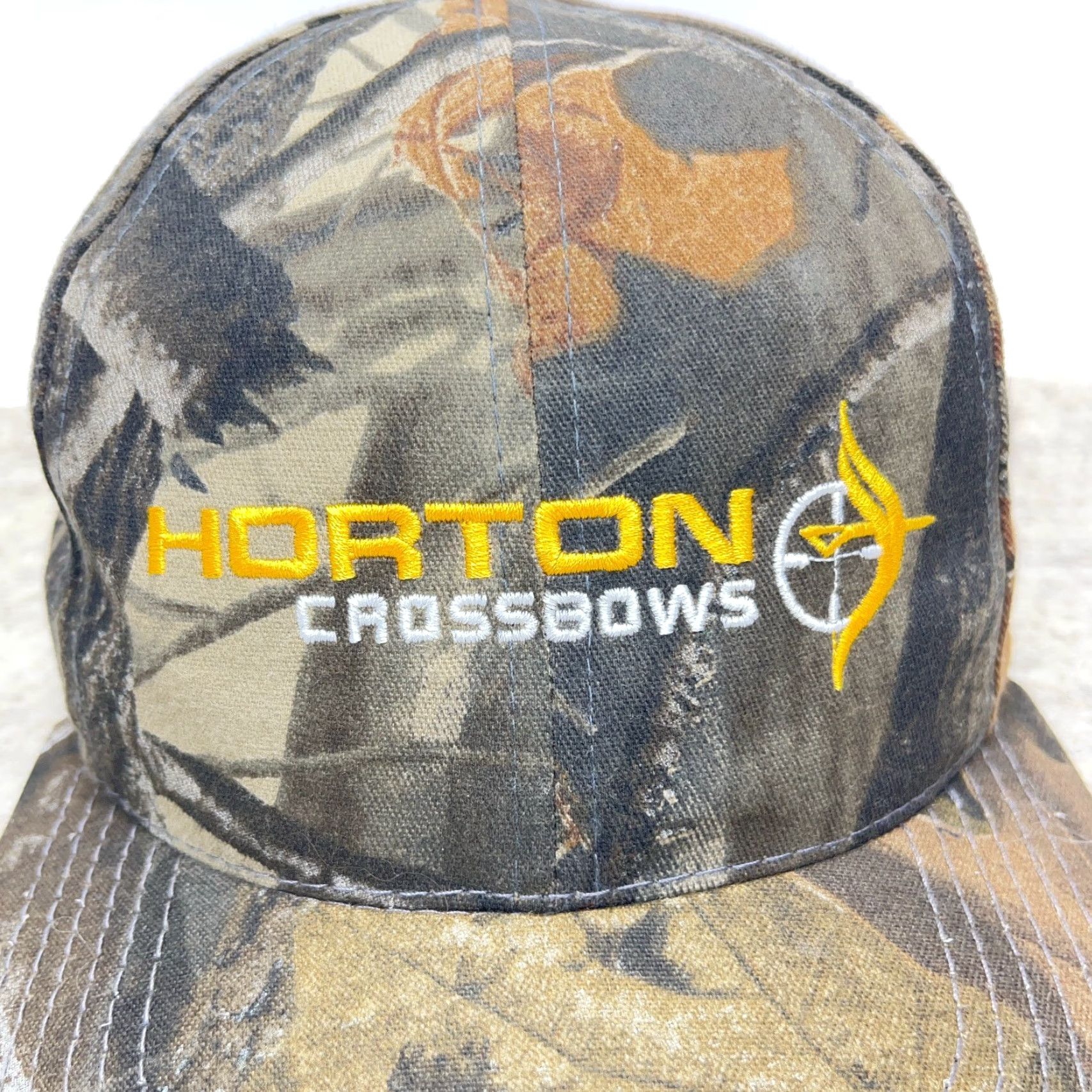 Realtree Graffiti Horton Crossbows Hat Cap Realtree Camo Strap Back Dad Hardwoods Hunting Adult Vintage Camouflage Twill Snapback Mens Brown Cotton USA Size ONE SIZE - 3 Thumbnail
