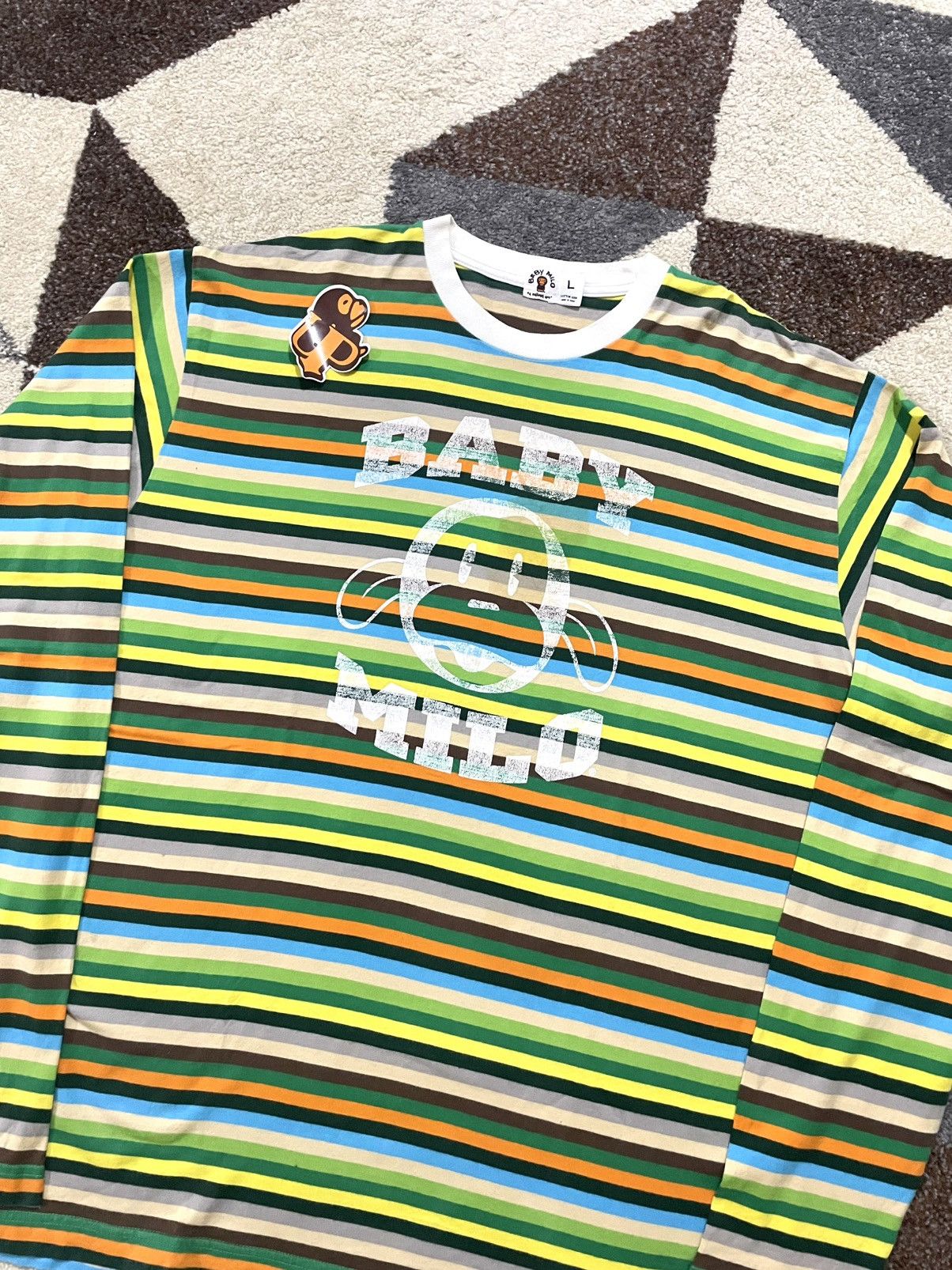 Bape Bape Baby Milo Striped LS Size US L / EU 52-54 / 3 - 4 Thumbnail