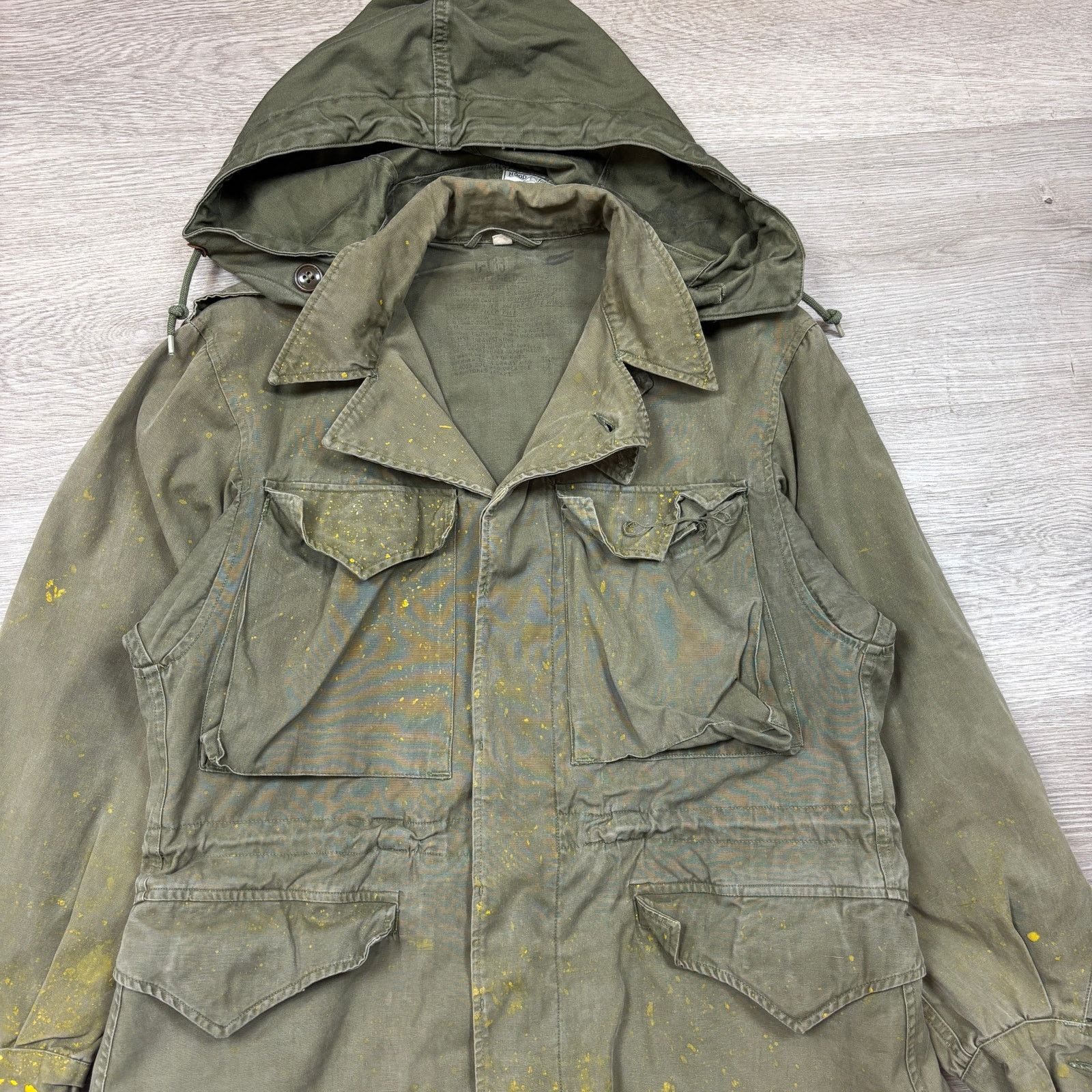 Vintage Rare VTG M43 Field Jacket Hooded WW2 Reworked Men's 34S Size US S / EU 44-46 / 1 - 2 Thumbnail
