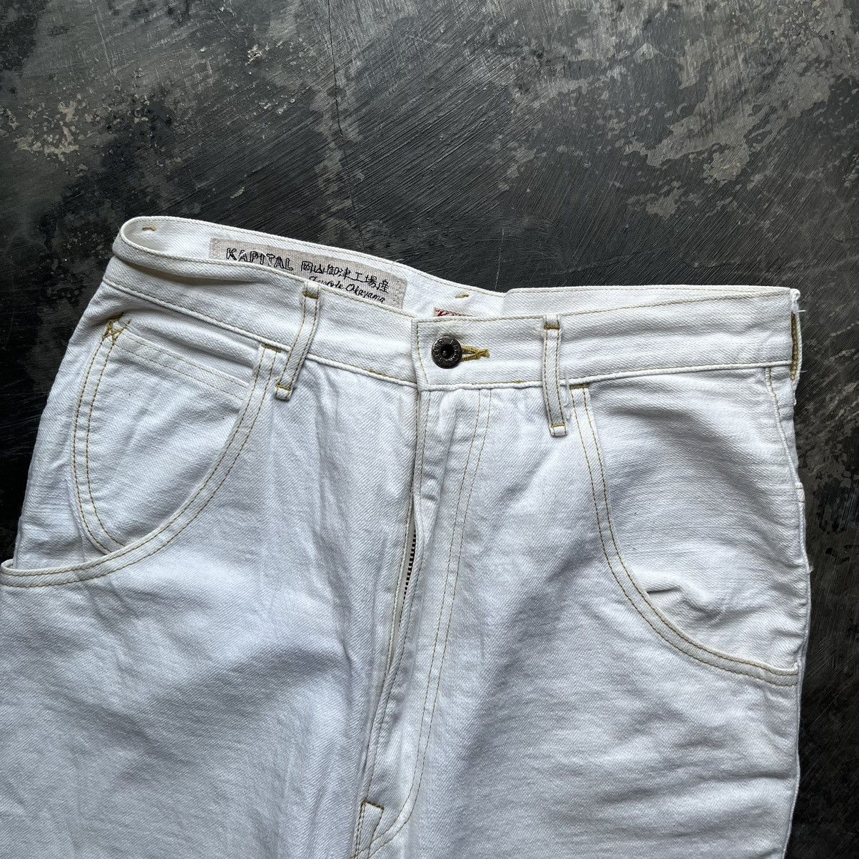 Japanese Brand × Kapital × Vintage Kapital inc buckle back white denim Size US 29 - 11 Thumbnail