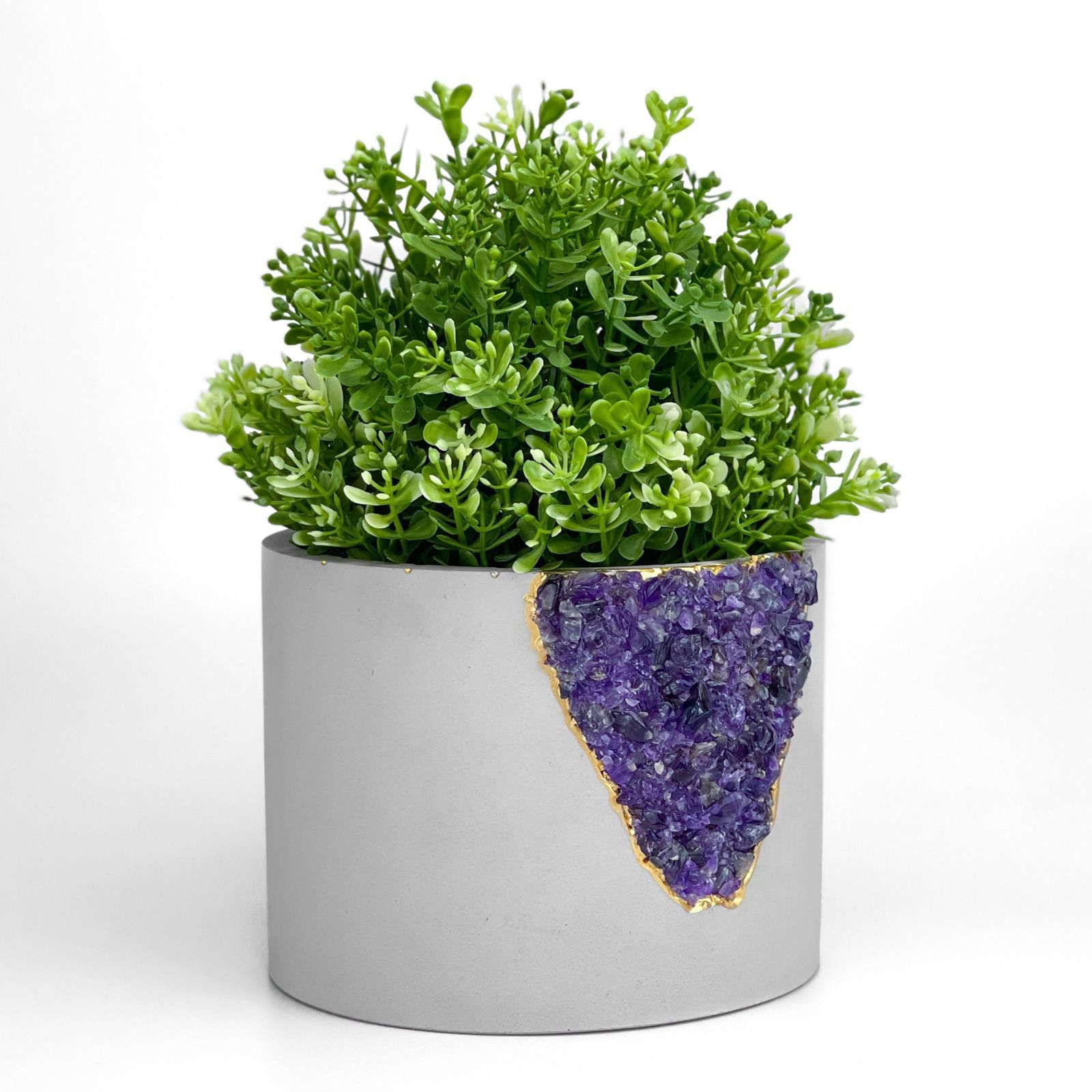 Other Succulent Planter Large Geode Planter Amethyst Crystal Pot Size ONE SIZE - 6 Thumbnail