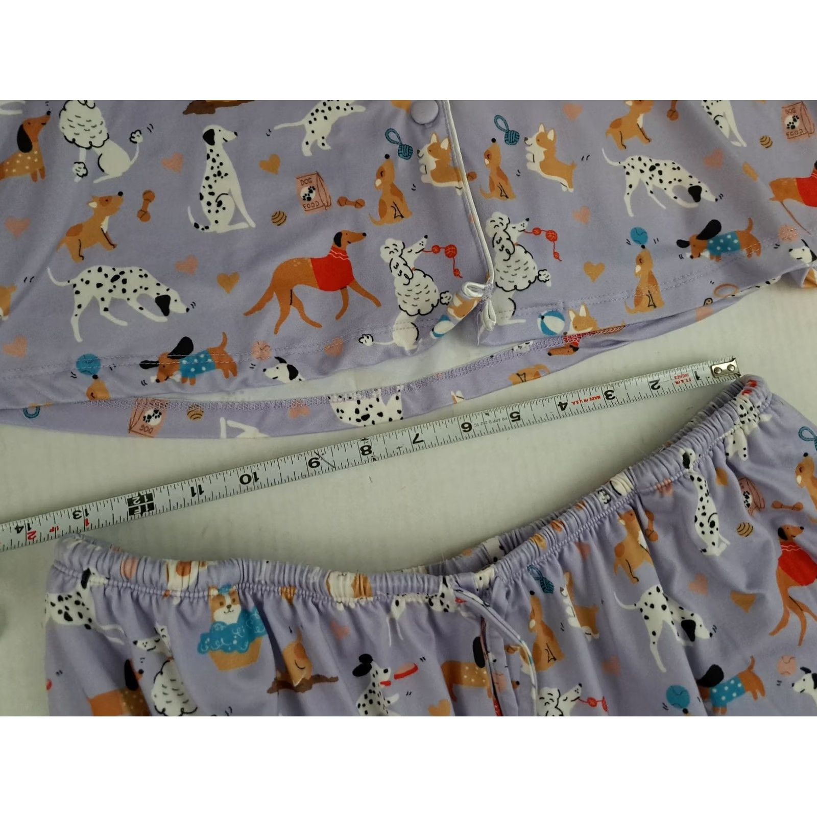 Vintage VINTAGE My Danielle All Over Assorted Dog Print Woman Large Pajama Set Size ONE SIZE - 6 Thumbnail