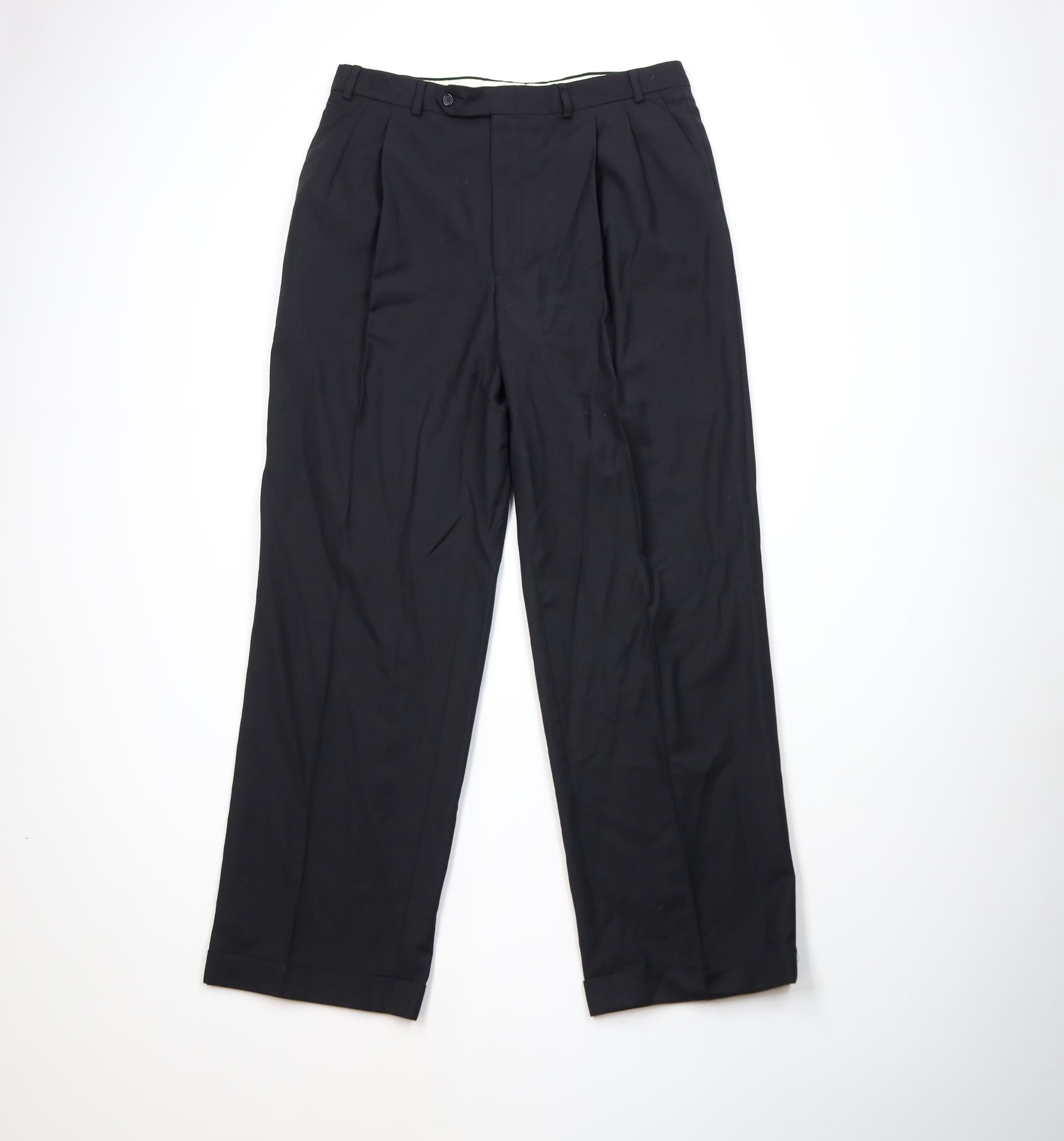 Vintage 70s Streetwear Cuffed Wide Leg Chino Pants USA