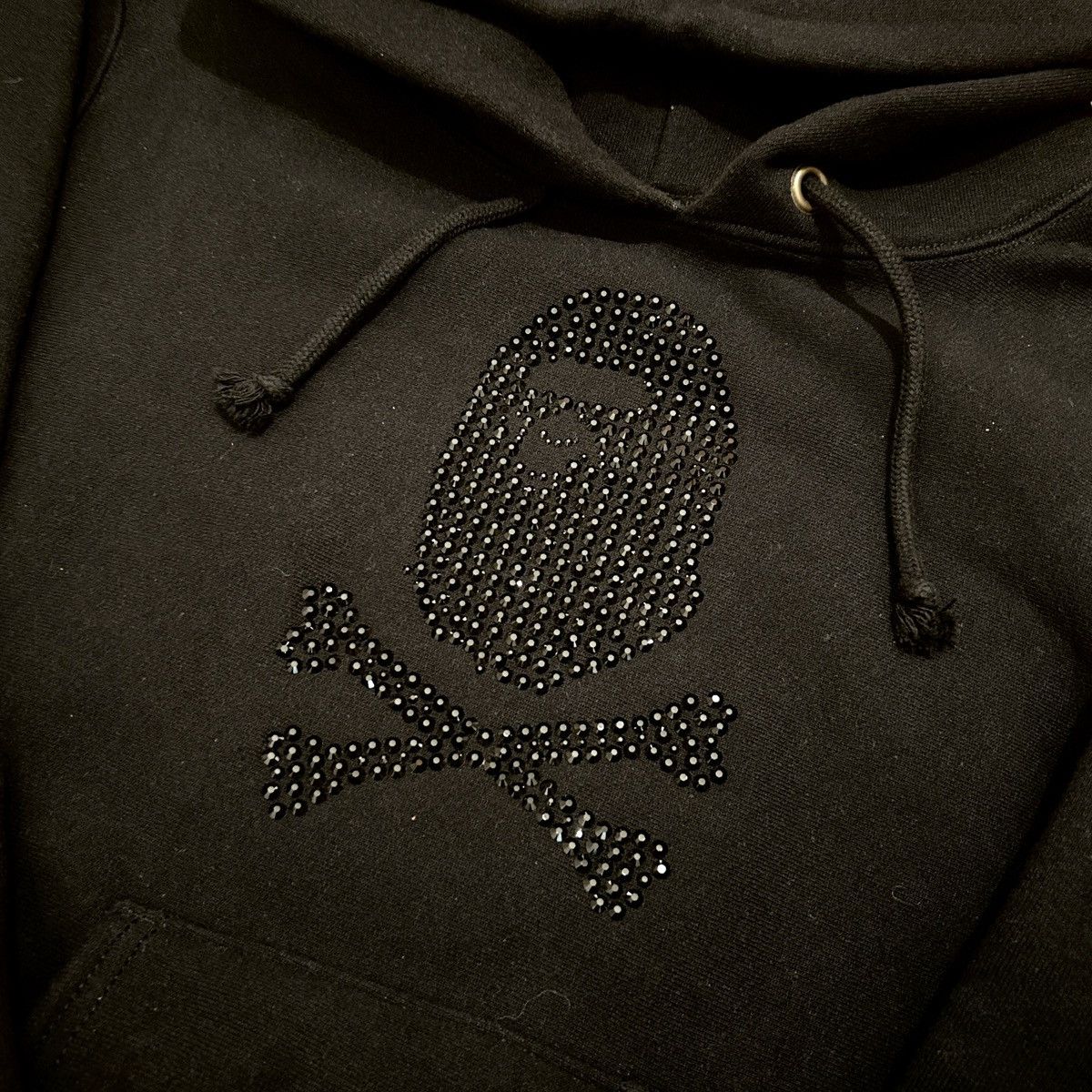 Bape × Champion Bape X Champion Swarovski Hoodie Skull Black Size US M / EU 48-50 / 2 - 2 Thumbnail