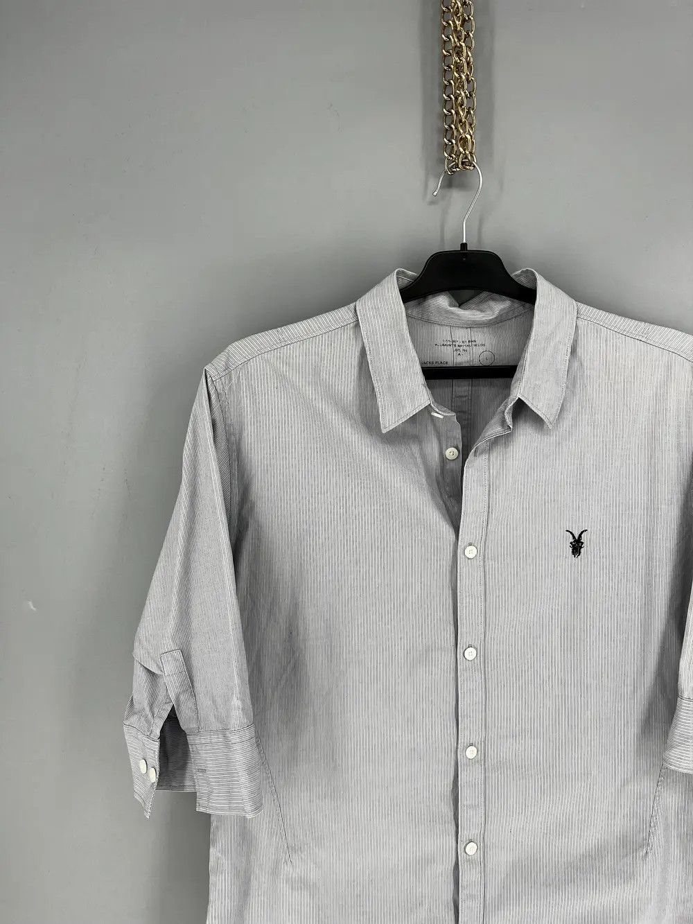 Allsaints Allsaints Shirts Button Up Streetwear Y2k Style Size L Size US L / EU 52-54 / 3 - 4 Thumbnail