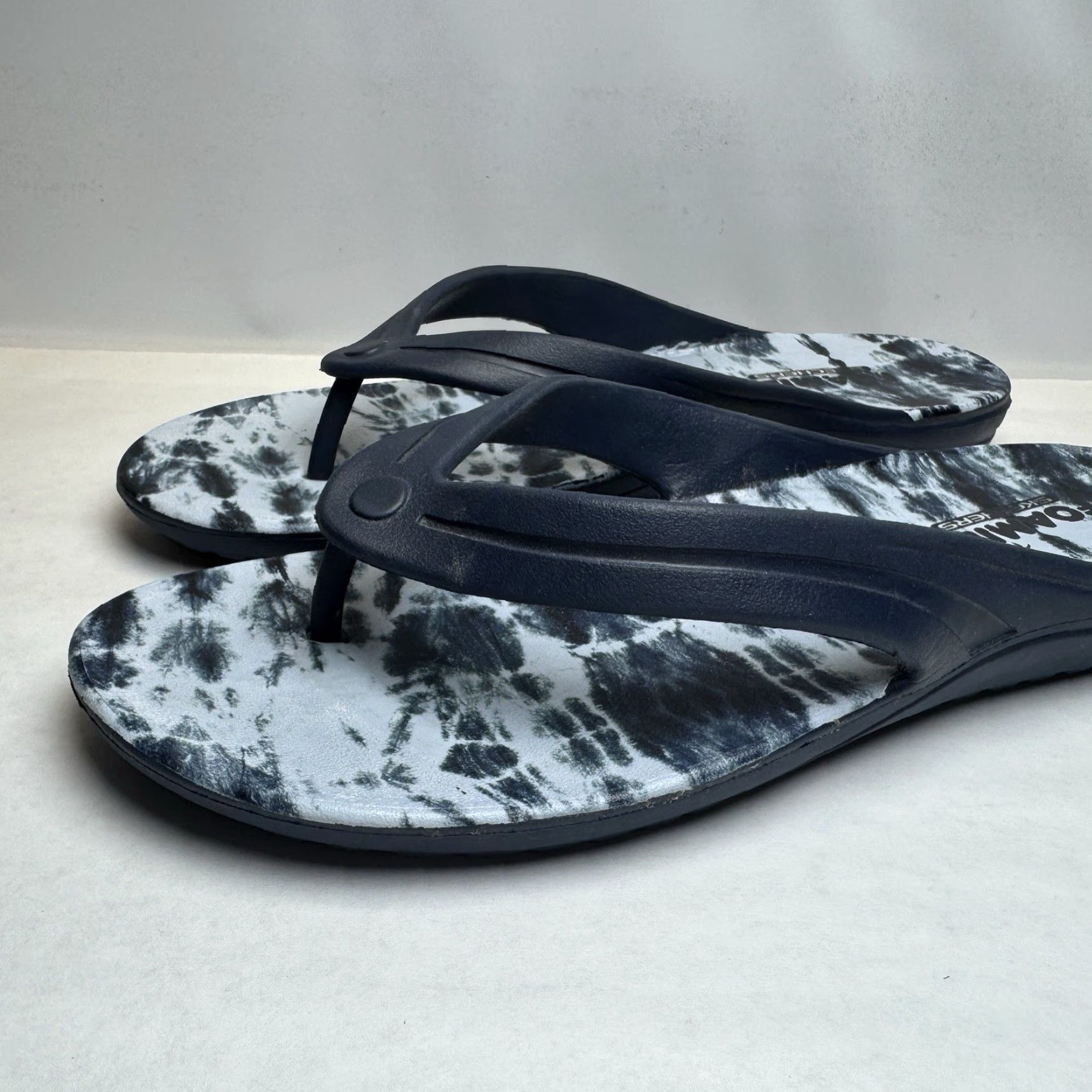 SKECHERS Skechers Foamies Thong Flip Flop Sandals Unisex 11 Blue Comfort Beachy Sandal Size US 11 / IT 41 - 3 Thumbnail