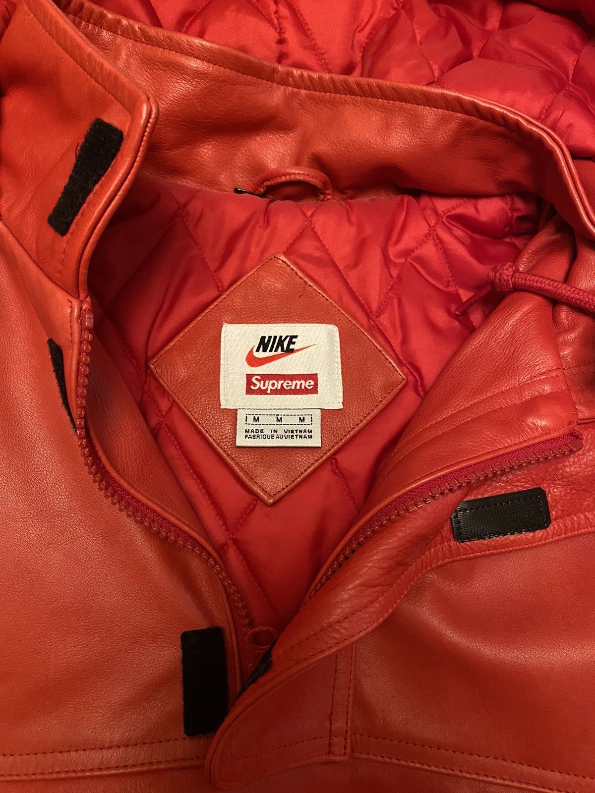 Nike × Supreme Supreme Nike Leather Anorak Red | Grailed Nike × Supreme Supreme Nike Leather Anorak Red | Grailed