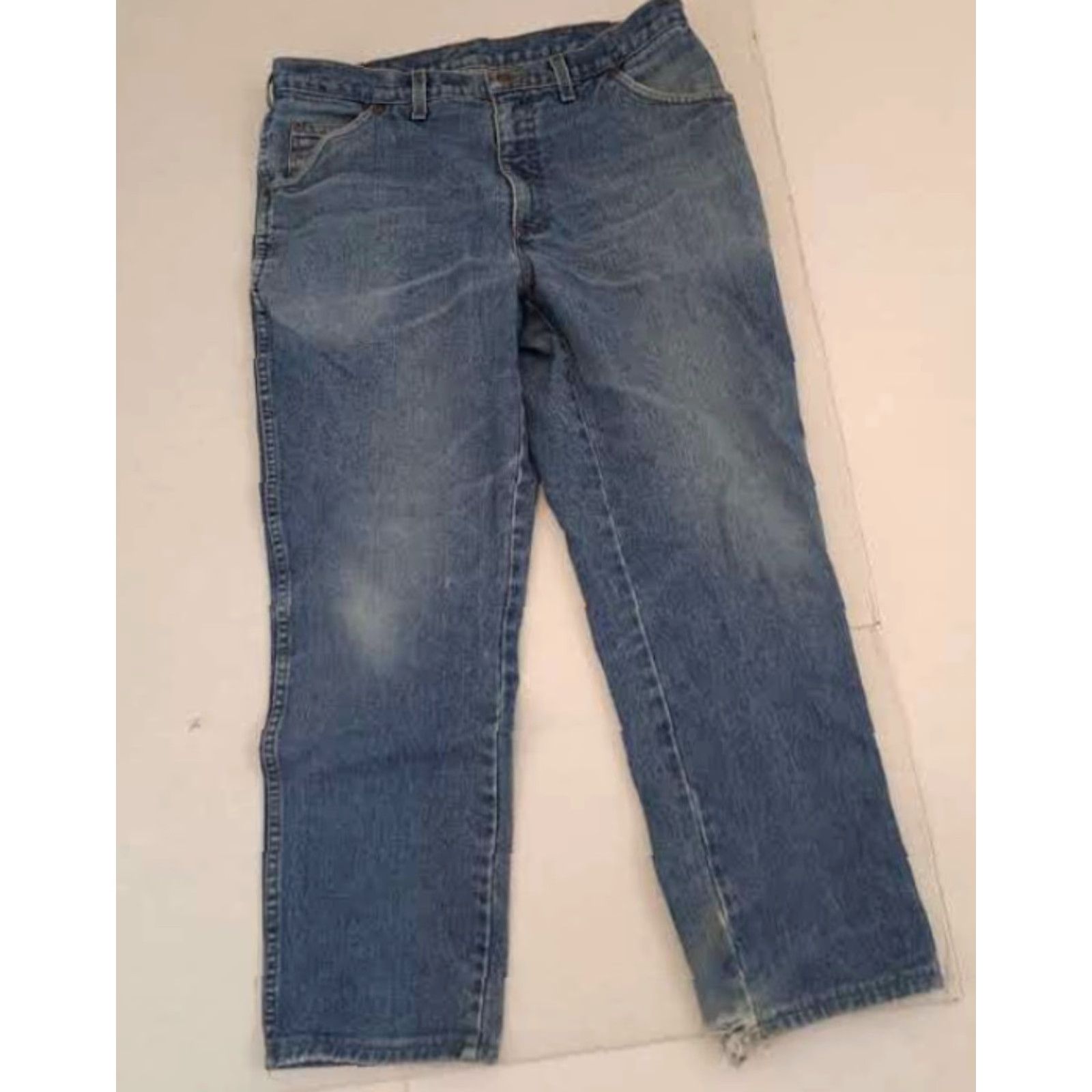 Lands' End VINTAGE Lands' End Denim Blue Jeans Men Pants 35 Regular Inseam 30 5-Pocket Denim Blue Size US 35 - 4 Thumbnail