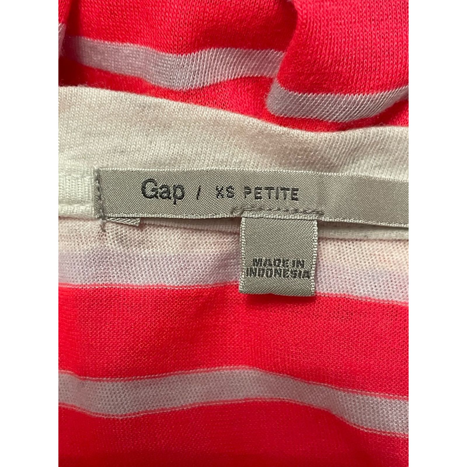 Gap Gap T-Shirt Stripe 3/4 Sleeves Round Hem Multicolor PXS Size XS / US 0-2 / IT 36-38 - 7 Thumbnail