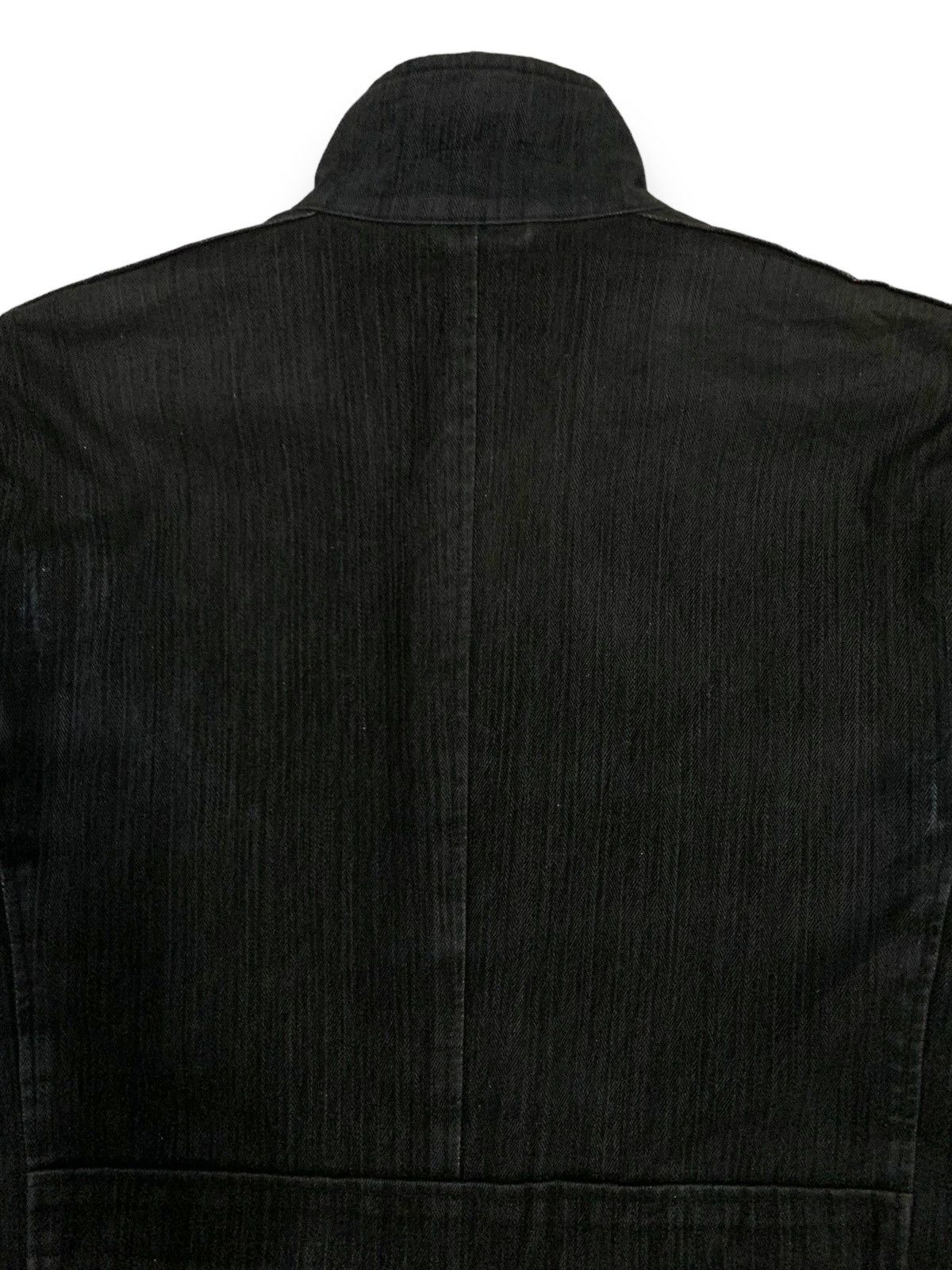 Kansai Yamamoto Kansai Yamamoto Buckle Collar Bondage Faded Denim Jacket Size US L / EU 52-54 / 3 - 14 Thumbnail
