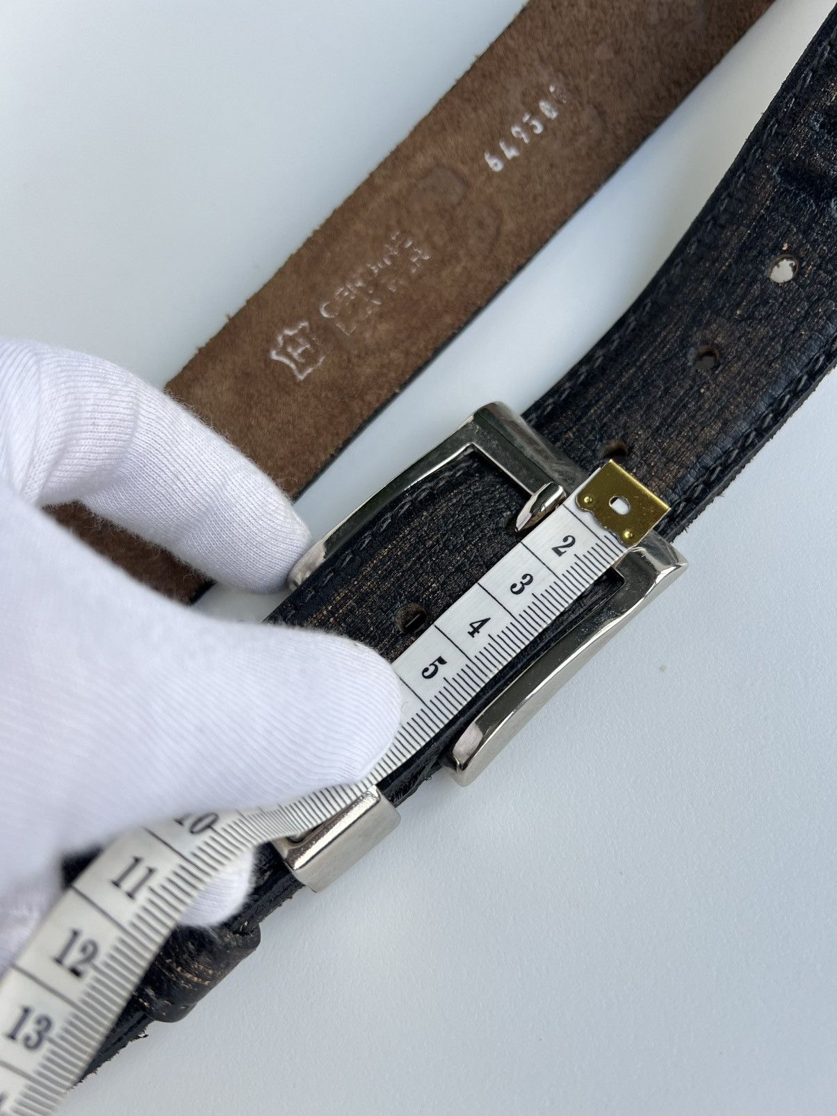 G-Star G-STAR Leather Belt – Distressed Black – Size ~XL (119.5 cm) Size ONE SIZE - 20 Thumbnail