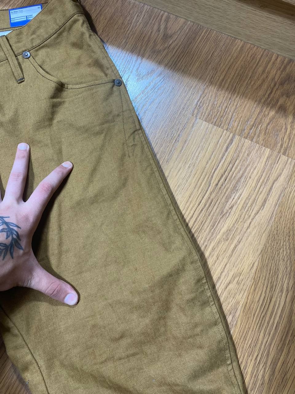 G-Star G Star Raw 90's Vintage Double Knee Faded Jeans Y2K Hype Size US 32 / EU 48 - 8 Thumbnail