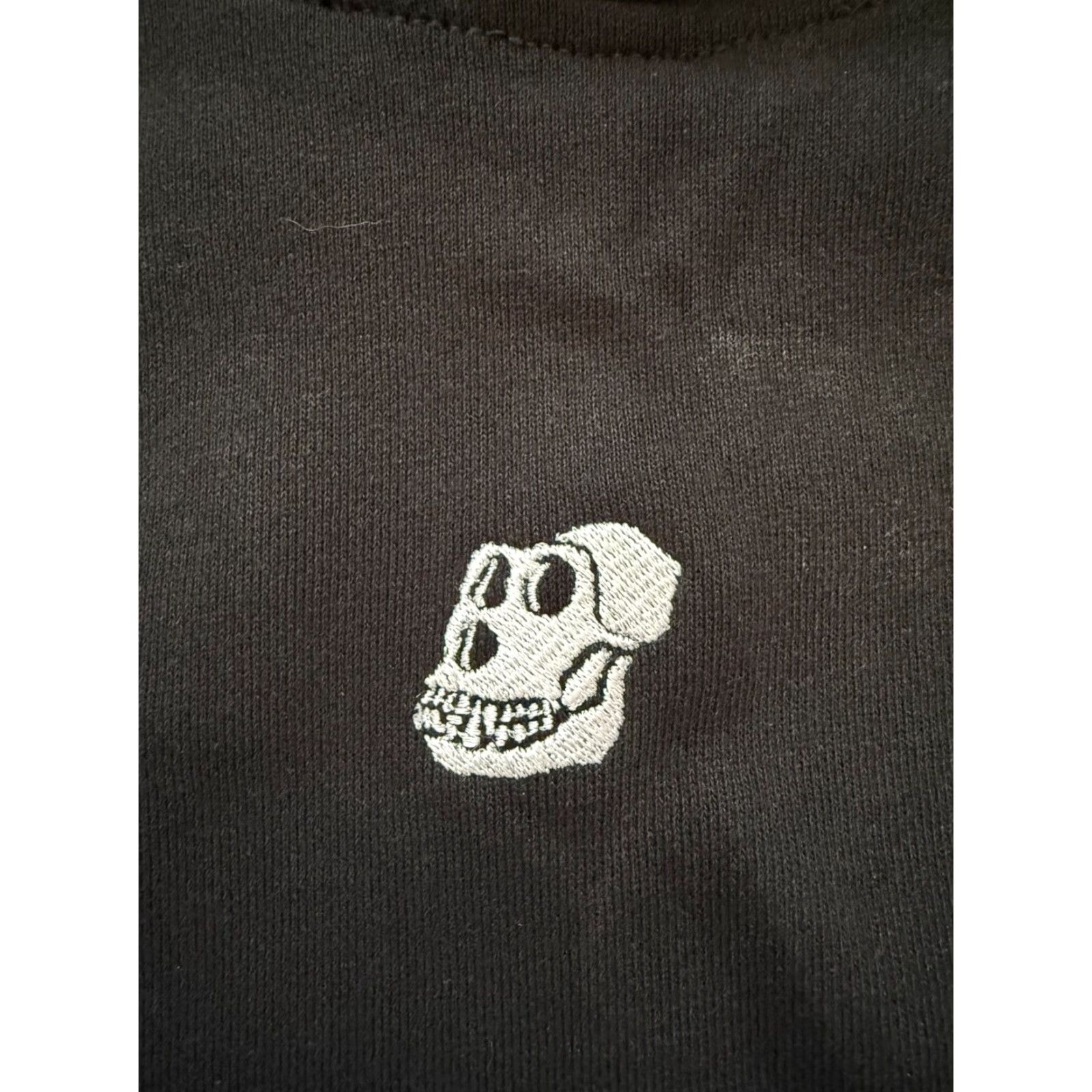 Vintage BAYC Hoodie Black Mens Large Center Logo Bored Ape Yacht Club Embroidered Logo Pullover Hooded Shirt Specialty University Theme Vintage: No Size US L / EU 52-54 / 3 - 3 Thumbnail