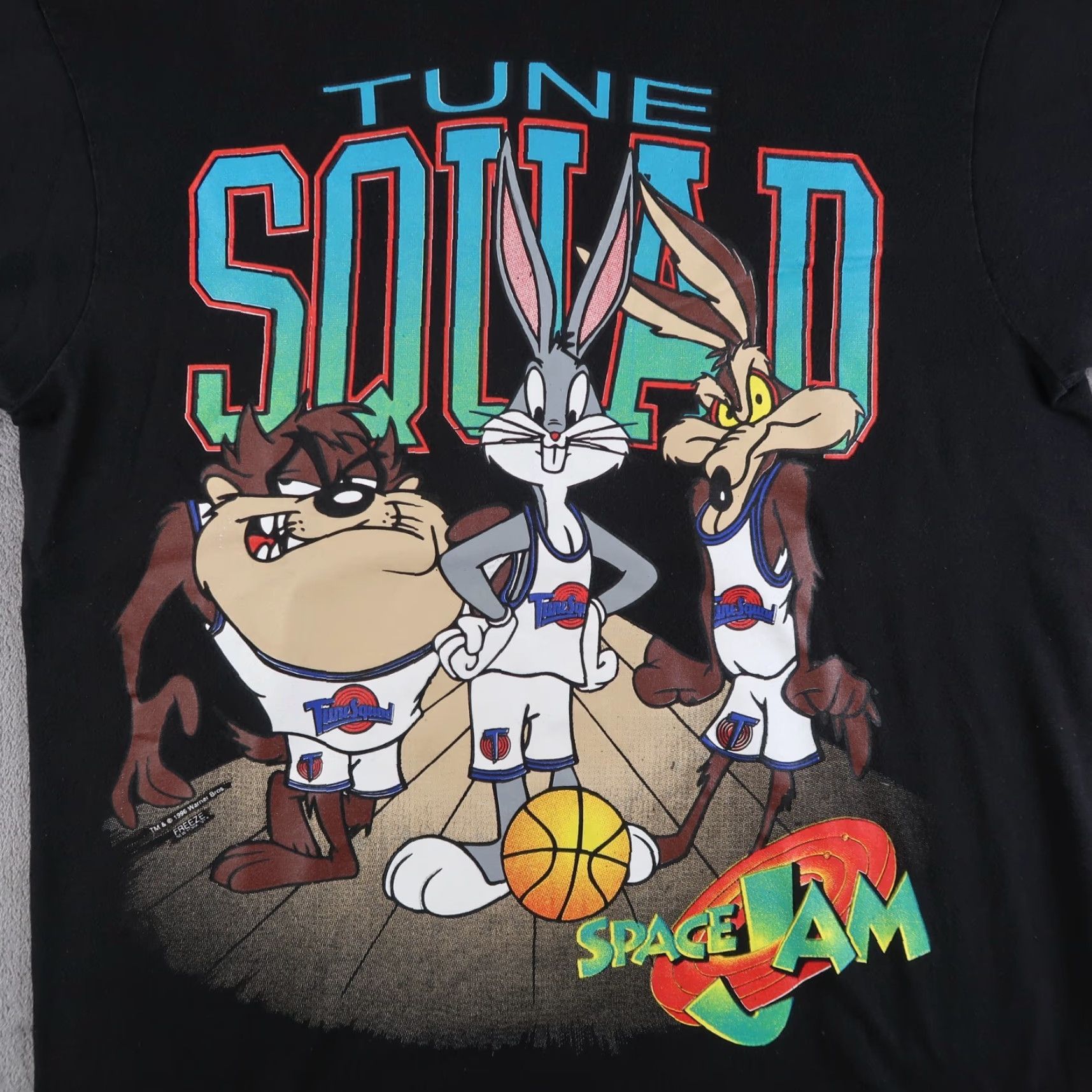 Vintage VINTAGE Space Jam T Shirt 1996 90s Large L Graphic Looney Tunes Made In USA Black Cotton Short Sleeve Adult L Mens Size US L / EU 52-54 / 3 - 3 Thumbnail