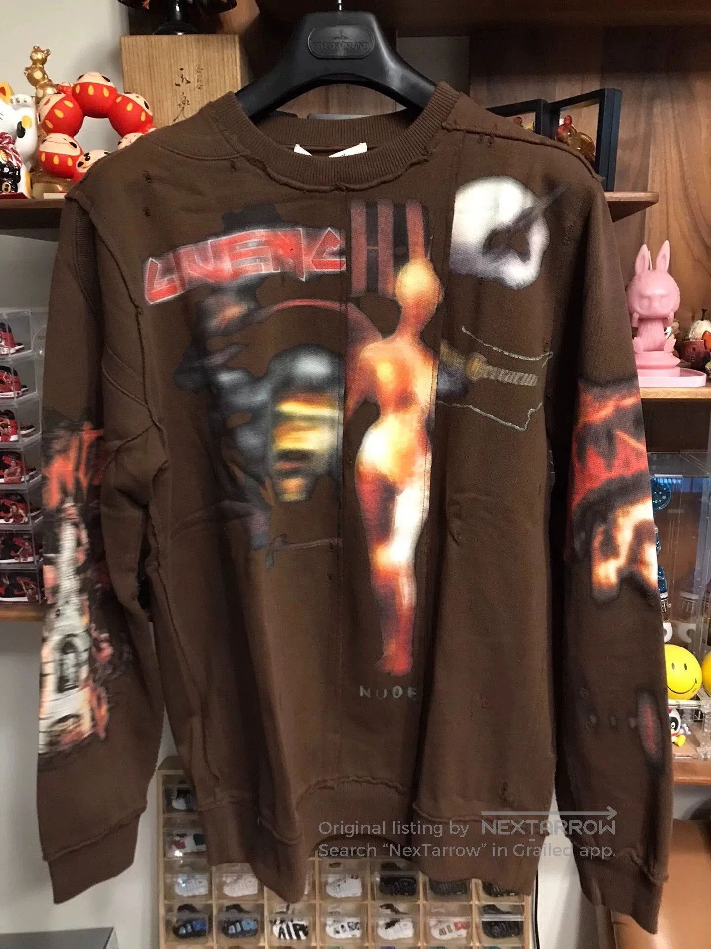 Givenchy Brown Graphic Print Long Sleeve Sweatshirt. Size US S / EU 44-46 / 1 - 1 Thumbnail