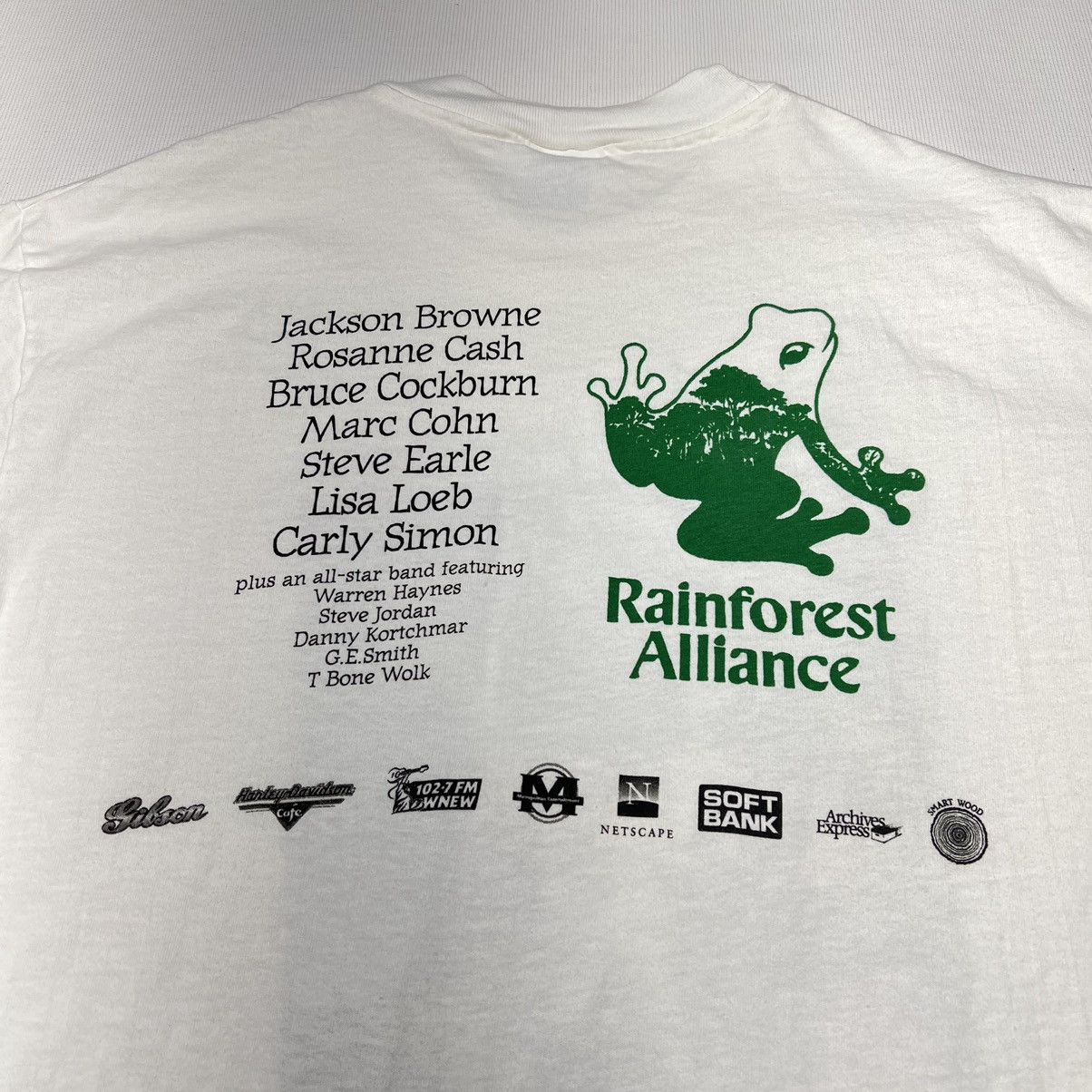Vintage VTG Smart Sounds Tee Shirt White Rainforest Single Stitch Size US L / EU 52-54 / 3 - 14 Thumbnail