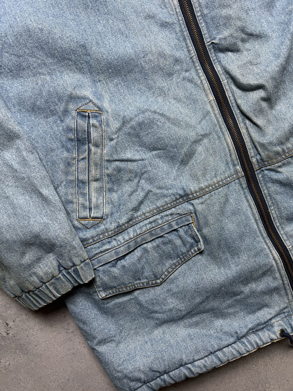 Dolce & Gabbana Vintage Dolce & Gabbana Zip-Up Sherpa Archive Denim Jacket Size US M / EU 48-50 / 2 - 10 Thumbnail