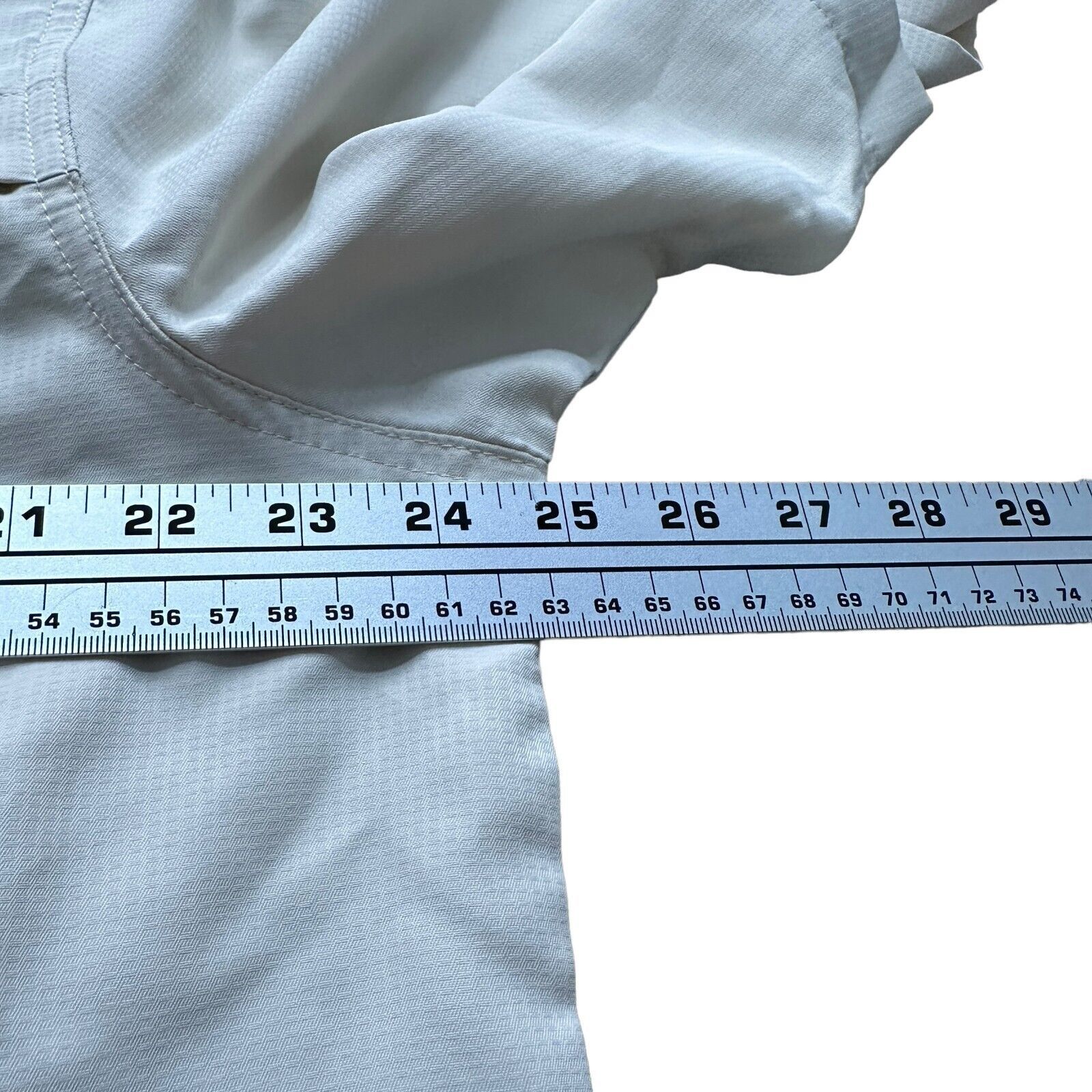 The Unbranded Brand Habit Vented Fishing Shirt Men L Beige Polyester Button-Up Size US L / EU 52-54 / 3 - 8 Thumbnail