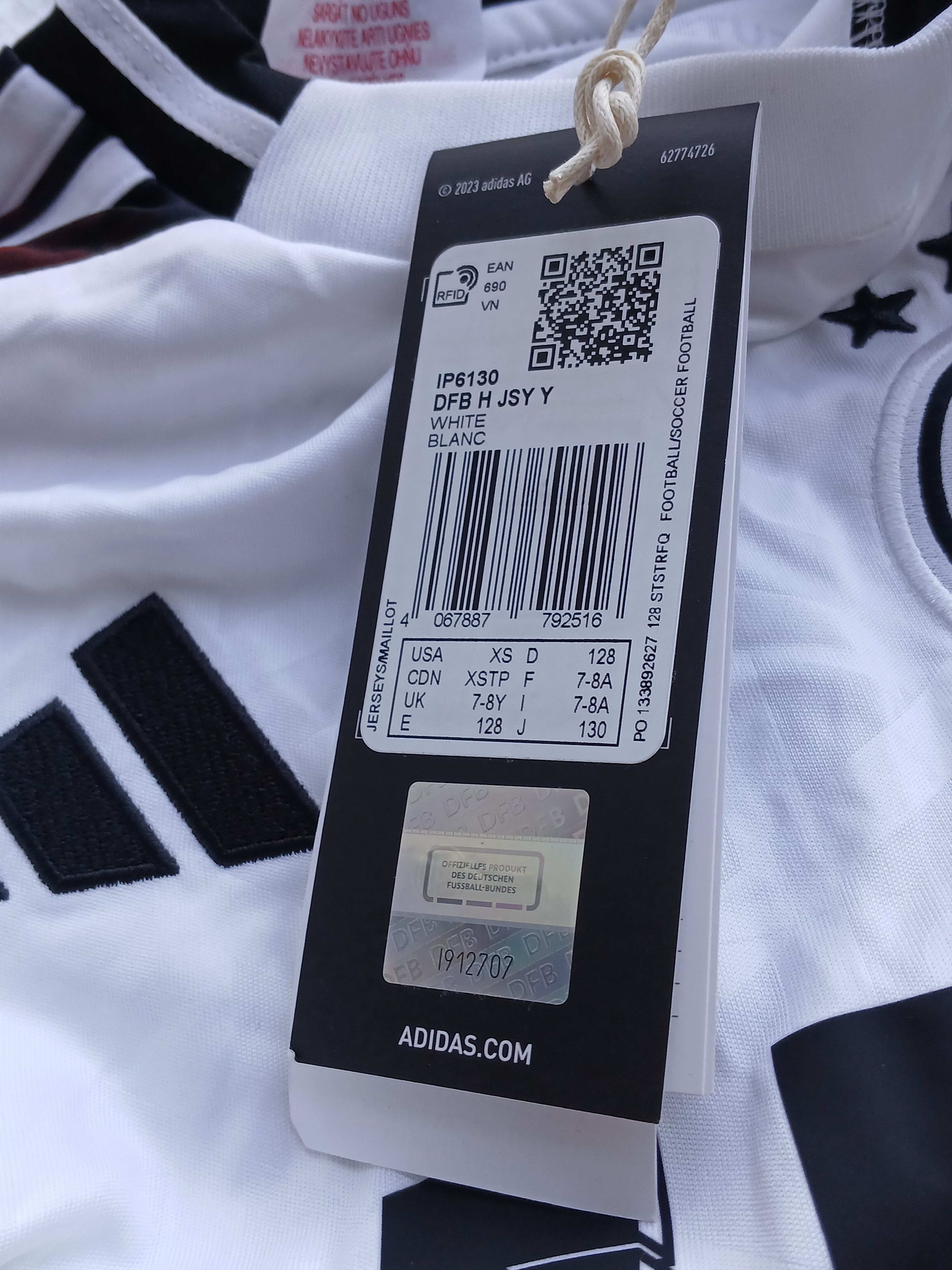 Adidas New KIDS Germany National Team 24/25 Home Football Jersey Size US XS / EU 42 / 0 - 9 Thumbnail