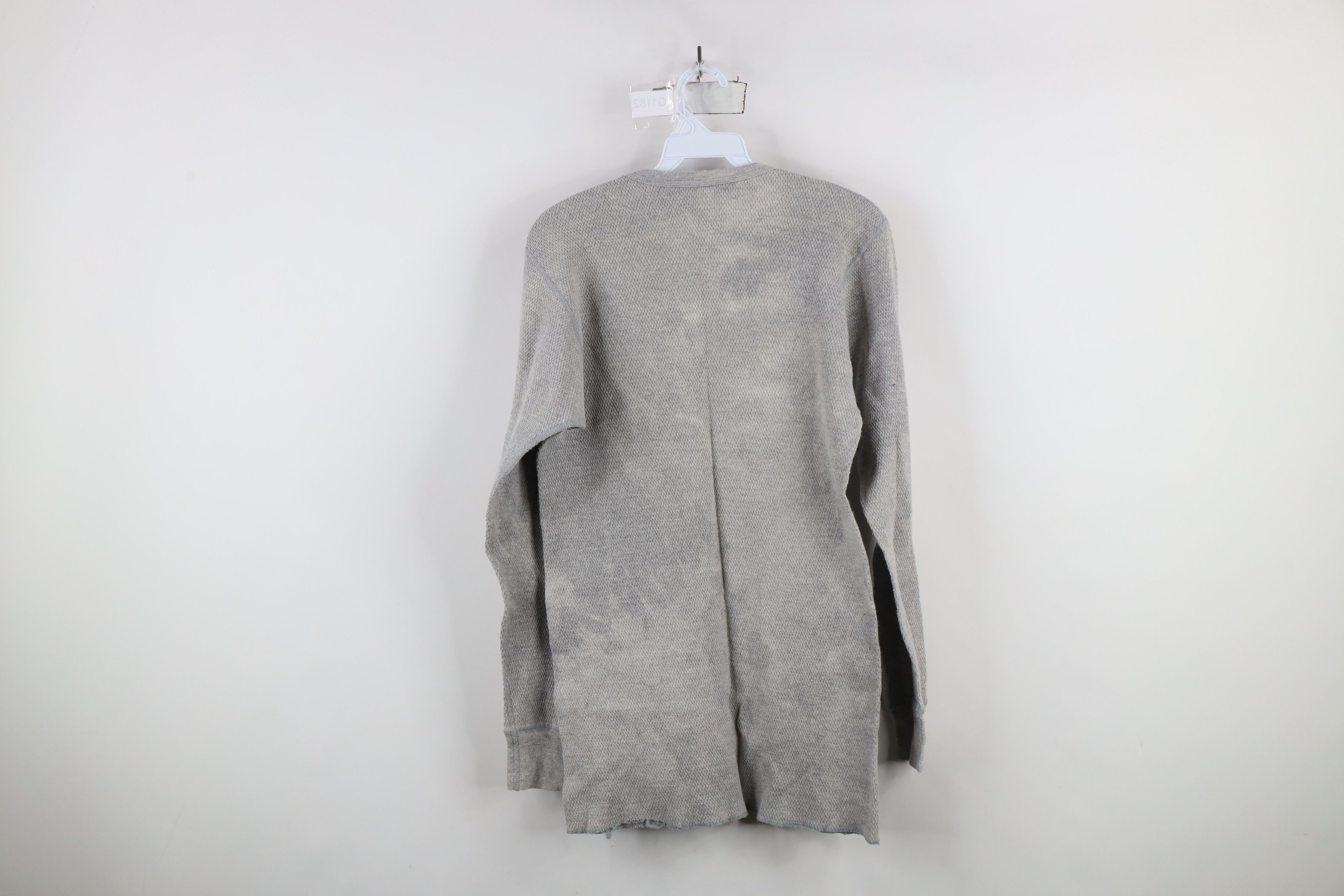 Vintage Vintage 90s Streetwear Waffle Knit Long Sleeve T-Shirt USA Size US XL / EU 56 / 4 - 11 Thumbnail
