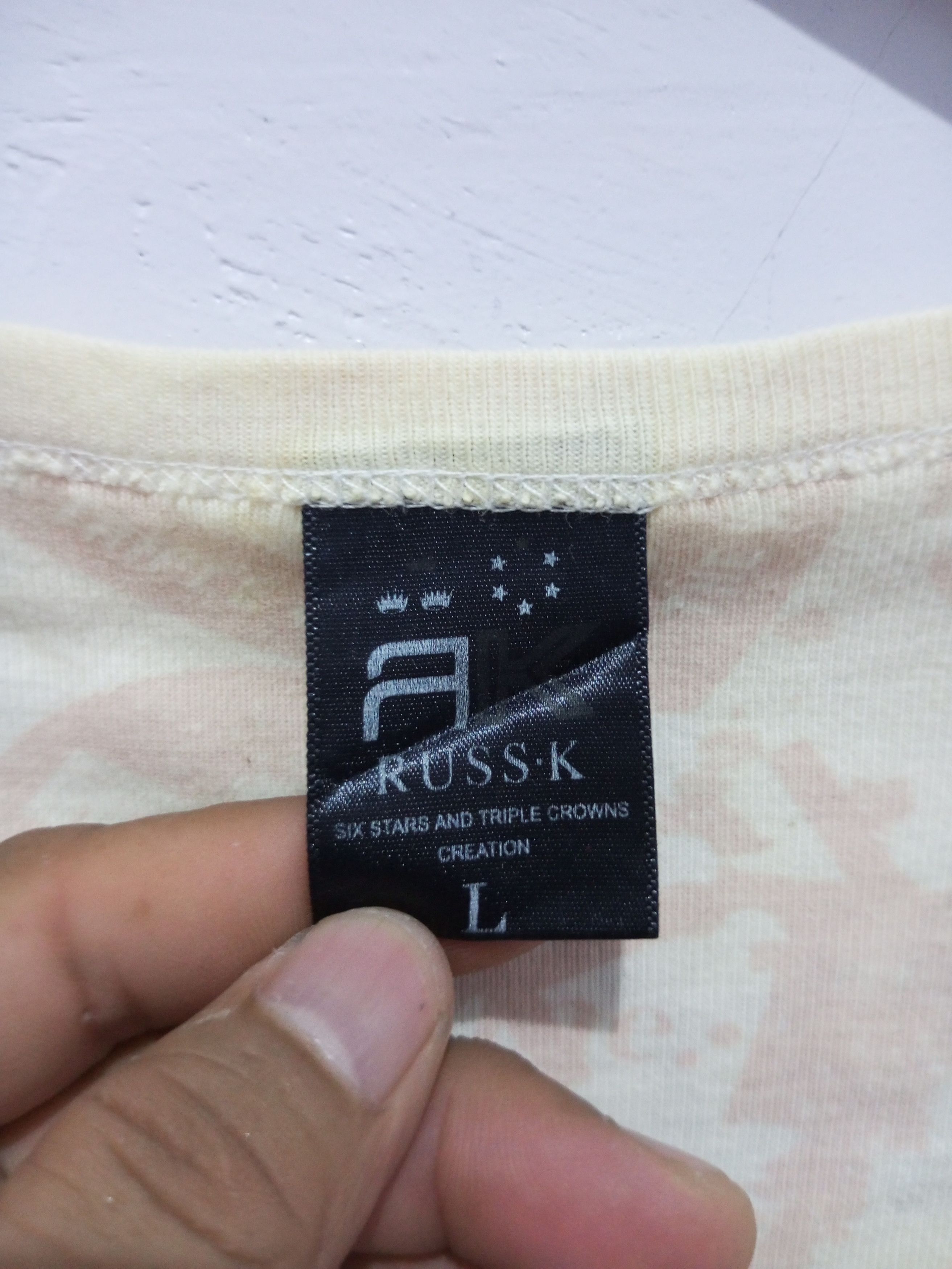 Hysteric Glamour Vintage Russ. K hybridize new culture patch poem long sleeve Size US M / EU 48-50 / 2 - 6 Thumbnail